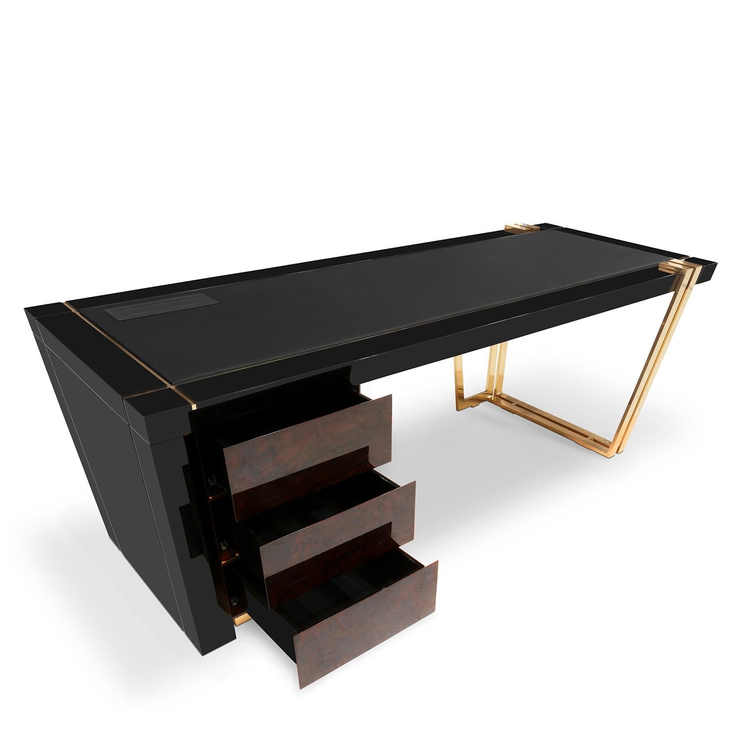 Hand-Crafted Lupus Desk For Sale