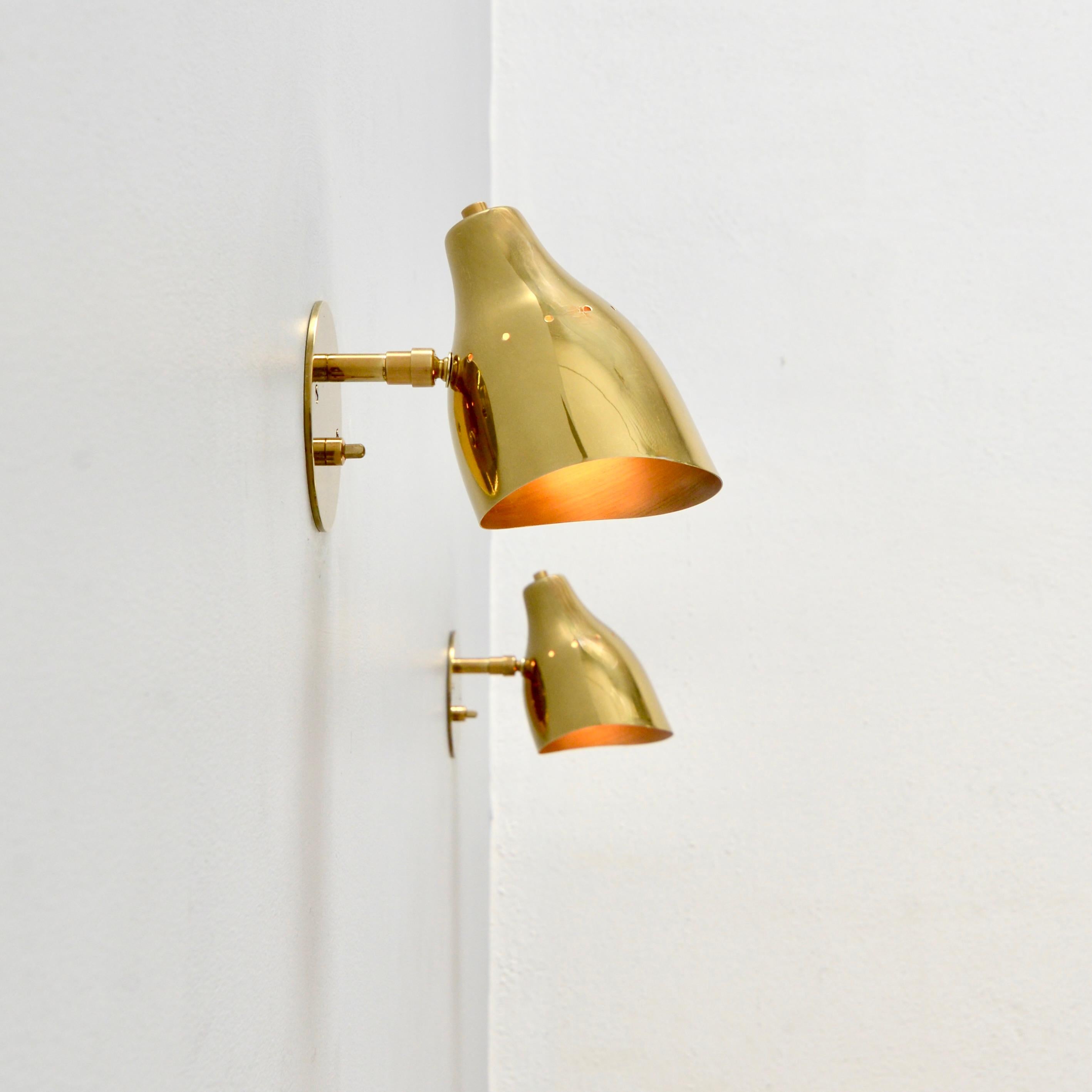Contemporary Luread Spot Sconce 'S' BR For Sale