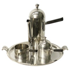 Lurelle Guild Art Deco Silver Plate Coffee Service, International Silver, 1934
