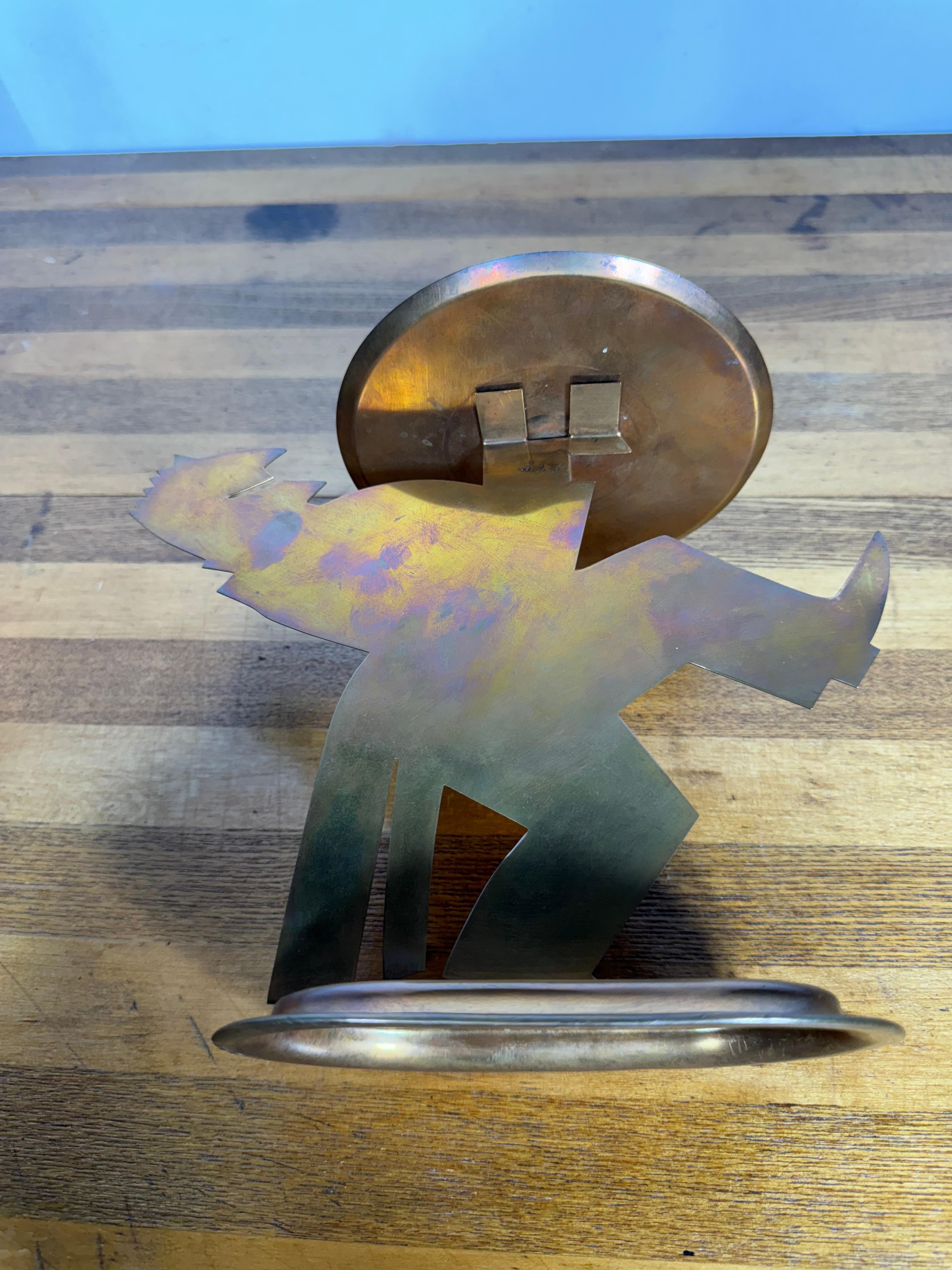 Americano Lurelle Guild Butler in rame 1934 Chase Art Deco Uomo Pretzel in rame in vendita