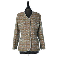 Lurex and tweed single-breasted jacket Chanel Boutique 