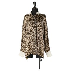Lurex jacquard shirt with animal print ALEXANDRE VAUTHIER COUTURE