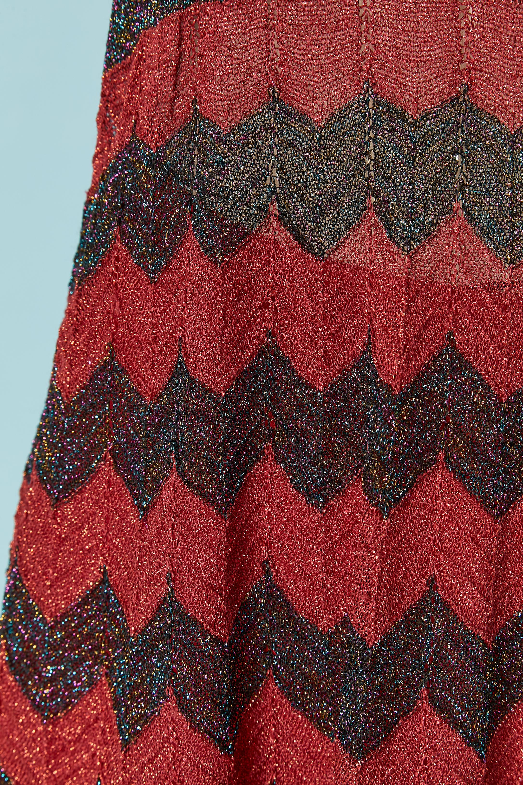 Black Lurex slip dress M MISSONI For Sale