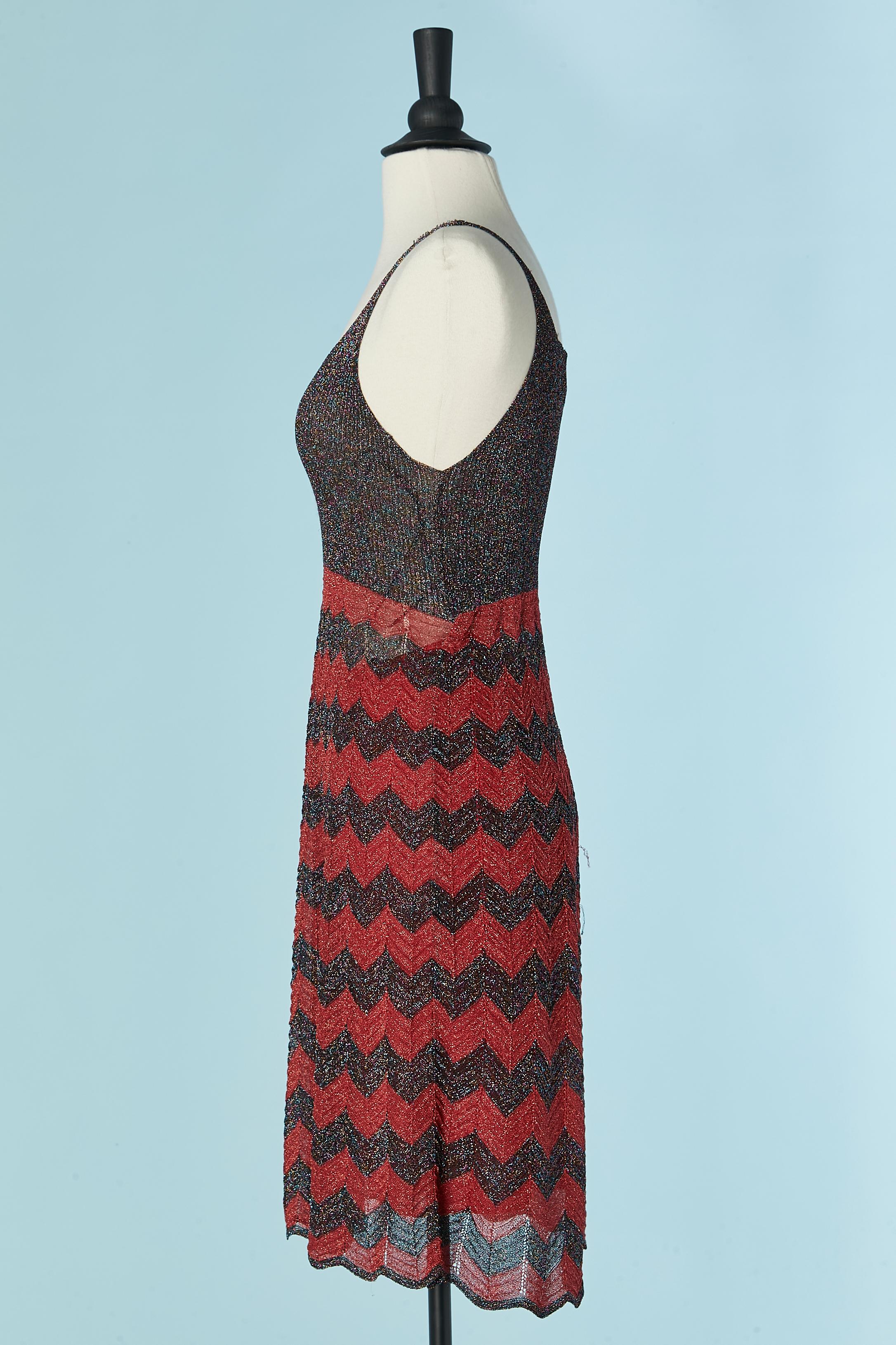 Lurex slip dress M MISSONI In Excellent Condition For Sale In Saint-Ouen-Sur-Seine, FR