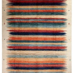 Luri Gabbeh Hand-Knotted Modern Rug – 8'11" x 11'7"