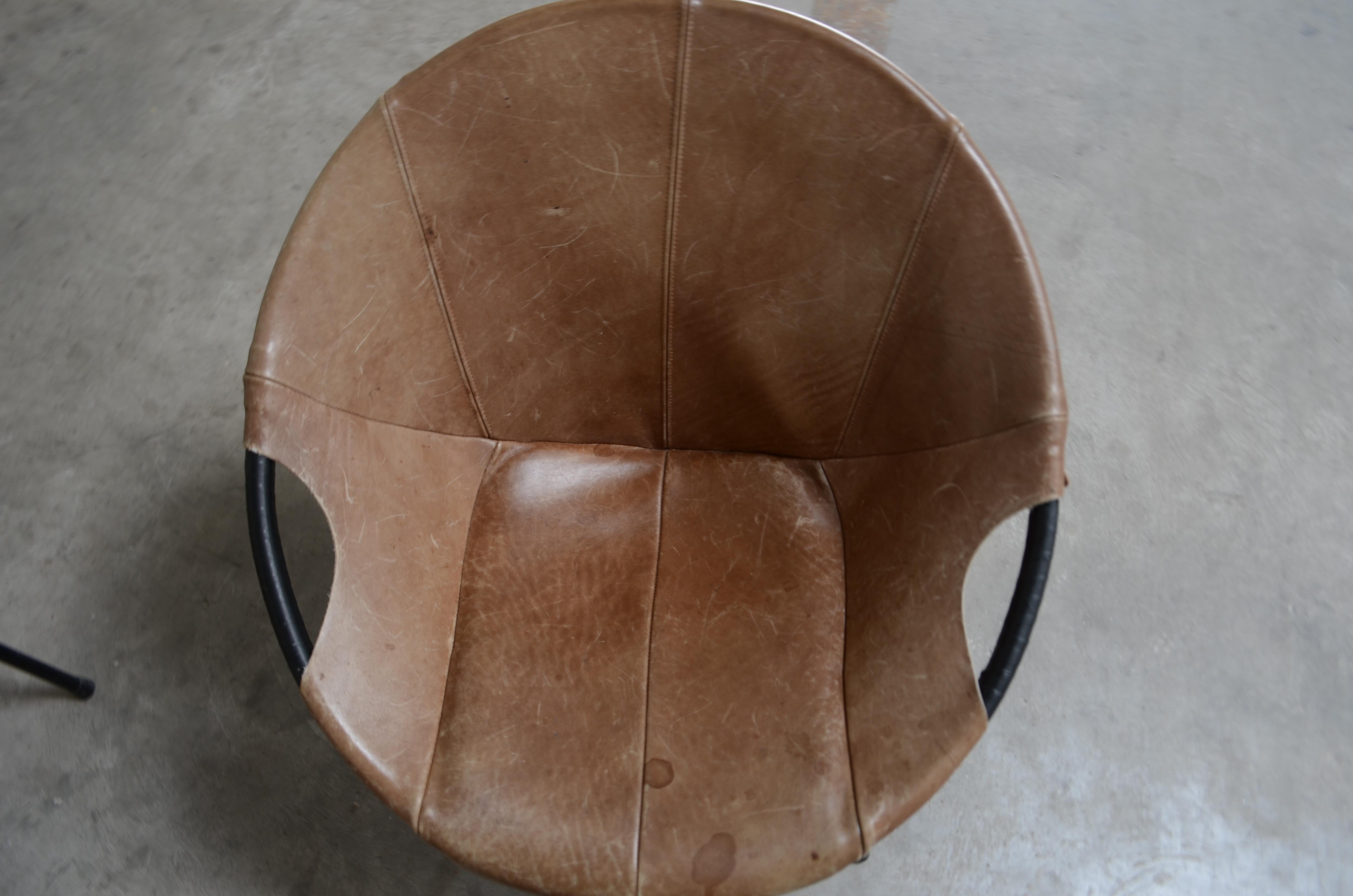 Lusch + Co Balloon Cocktail Leather brown Chair 2