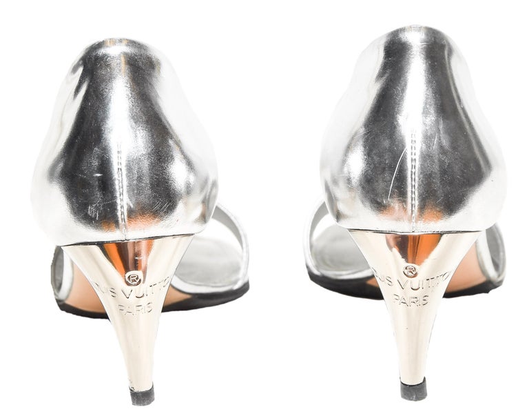 louis vuitton silver shoes