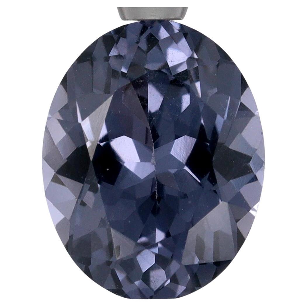 Luscious Natural 1.71ct Oval Platinum Spinel   For Sale