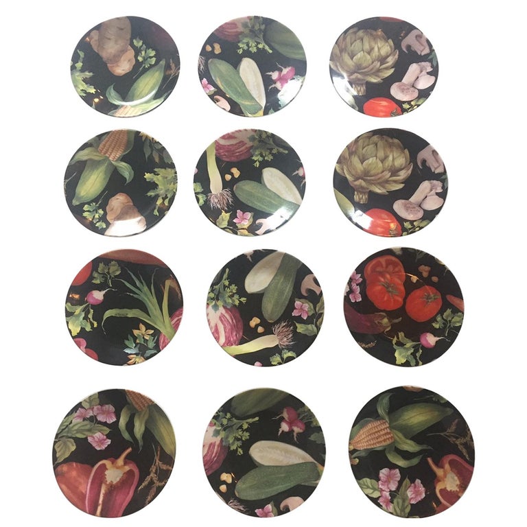 Luscious Set of 12 French Limoges Appetizer Plates at 1stDibs