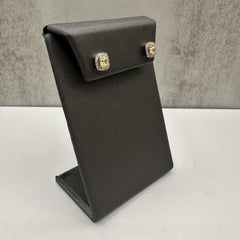 Luscious Yellow Diamond Studs in 14kt Two-Tone Gold – 0.98ctw, Push Backs, New