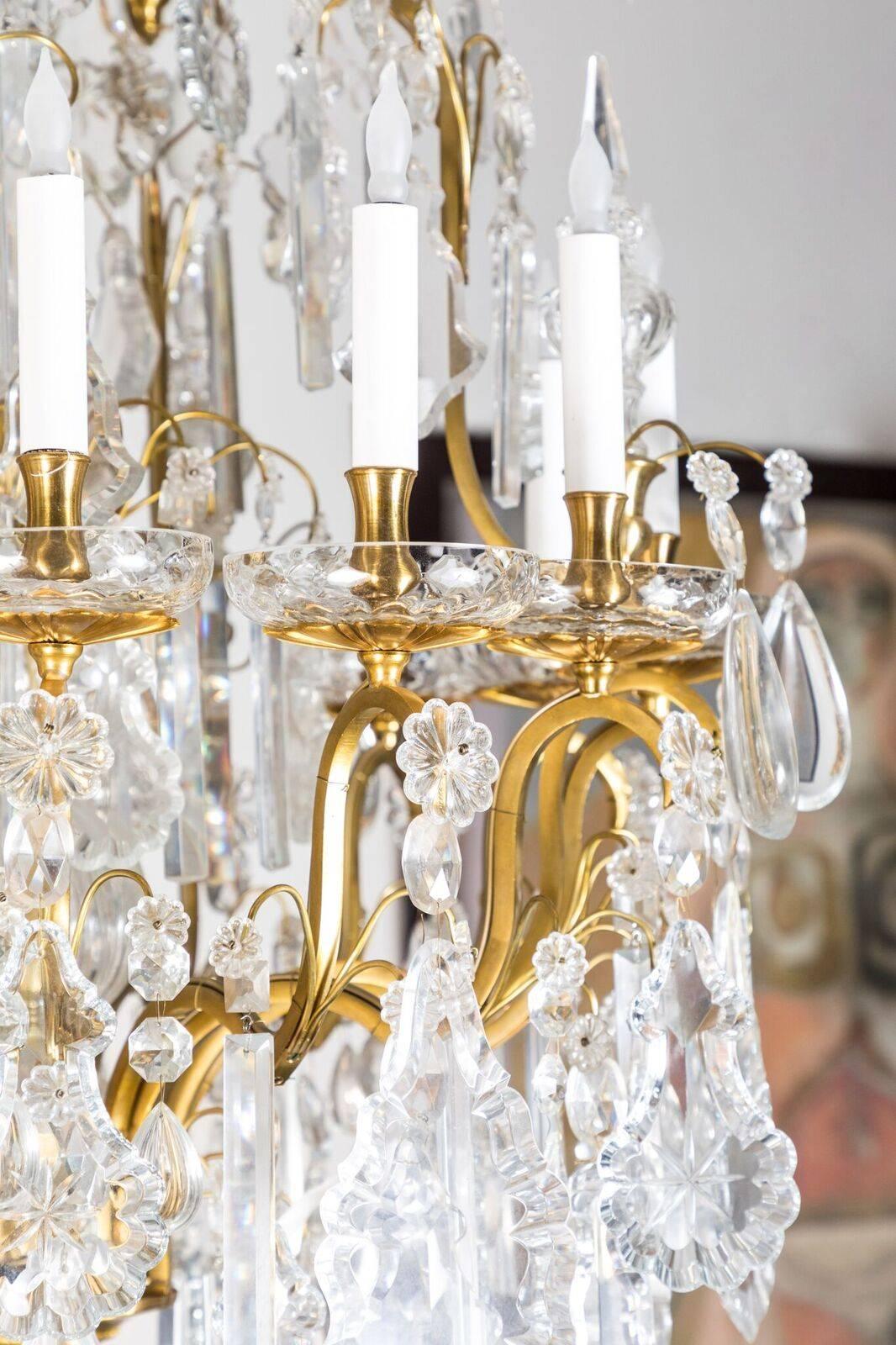 French Lush, Louis XIV Style Chandelier For Sale