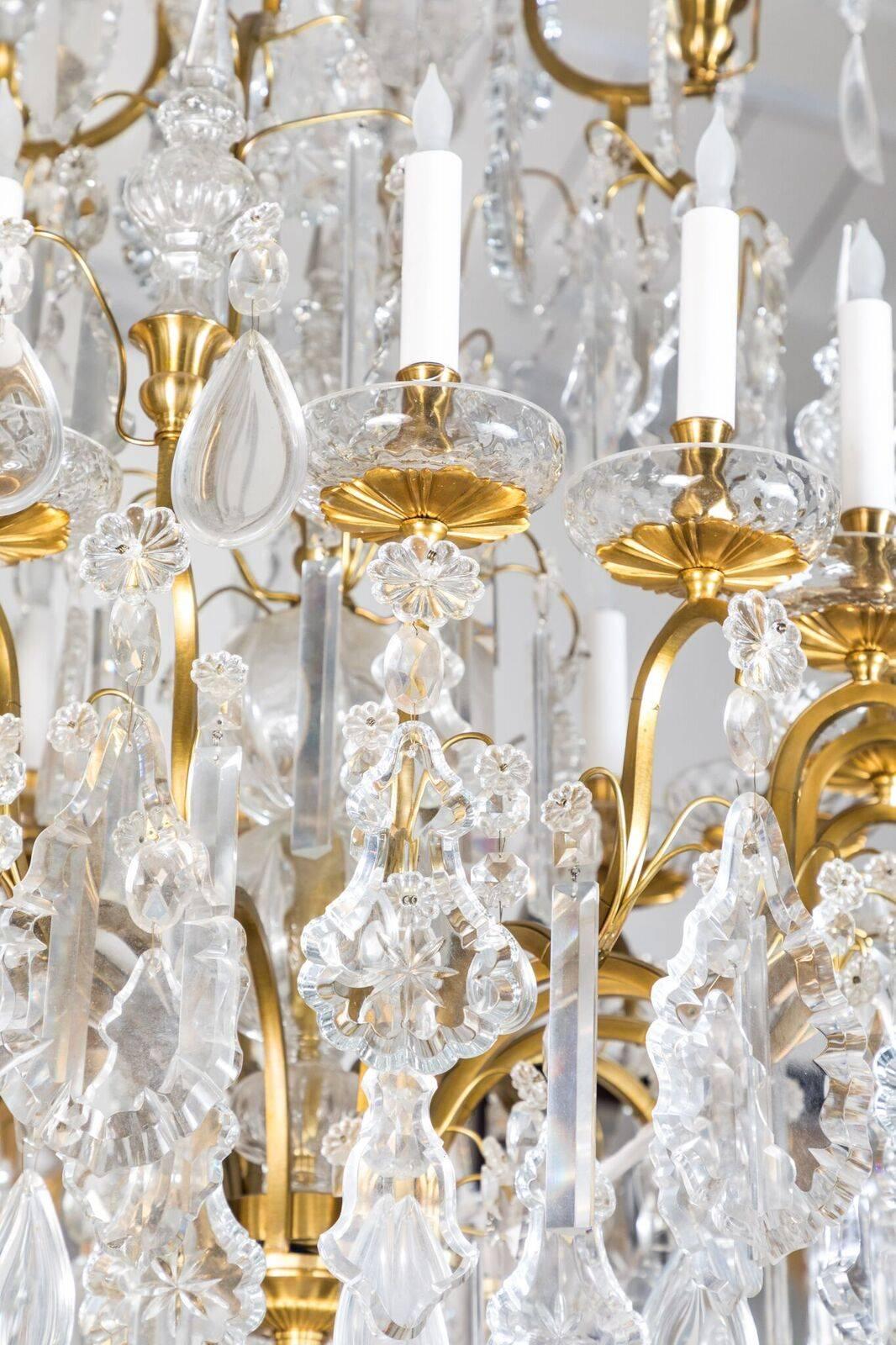 Mid-20th Century Lush, Louis XIV Style Chandelier For Sale