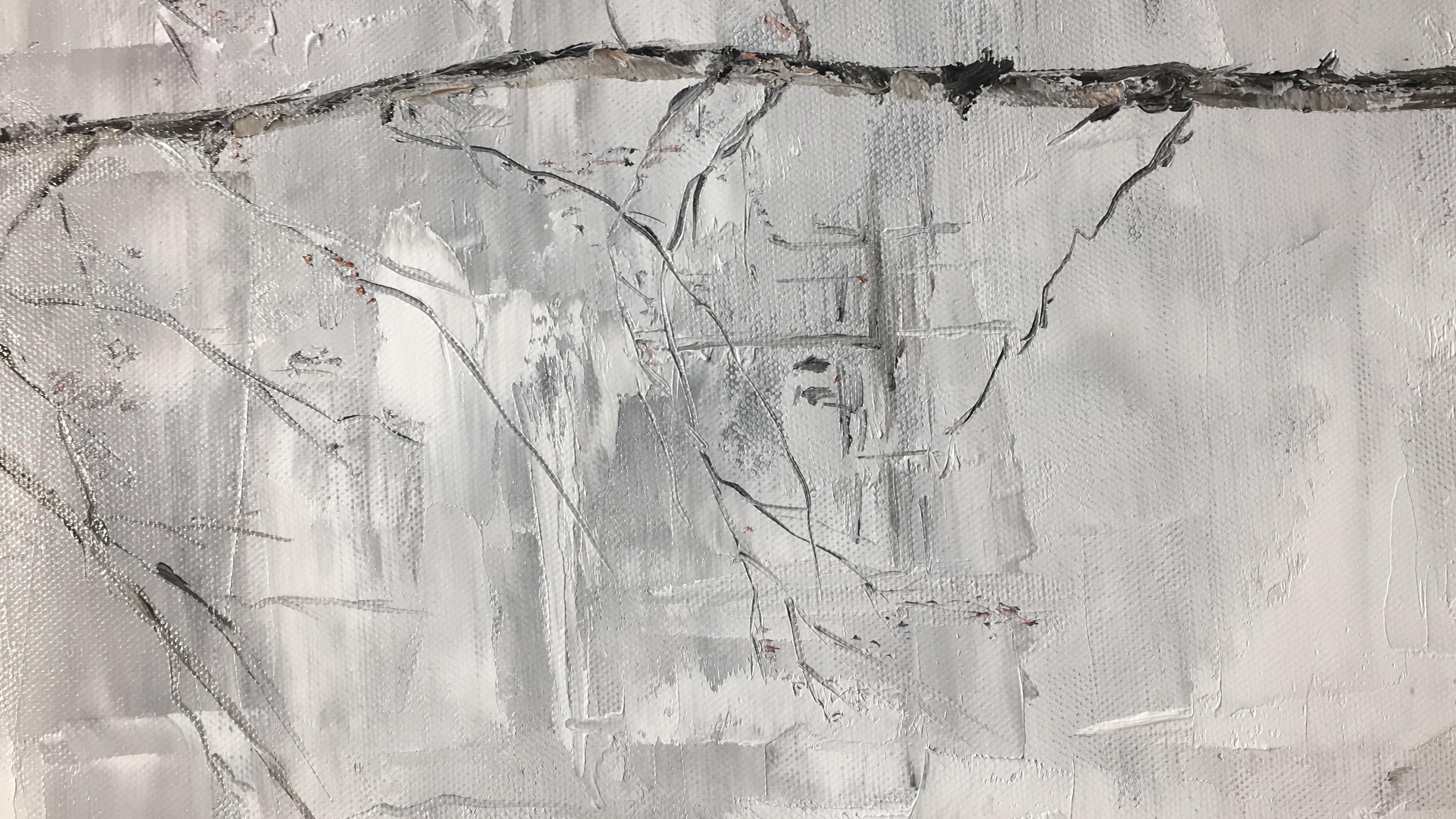 Atmen. Original-Gemälde – Painting von Lusie Schellenberg