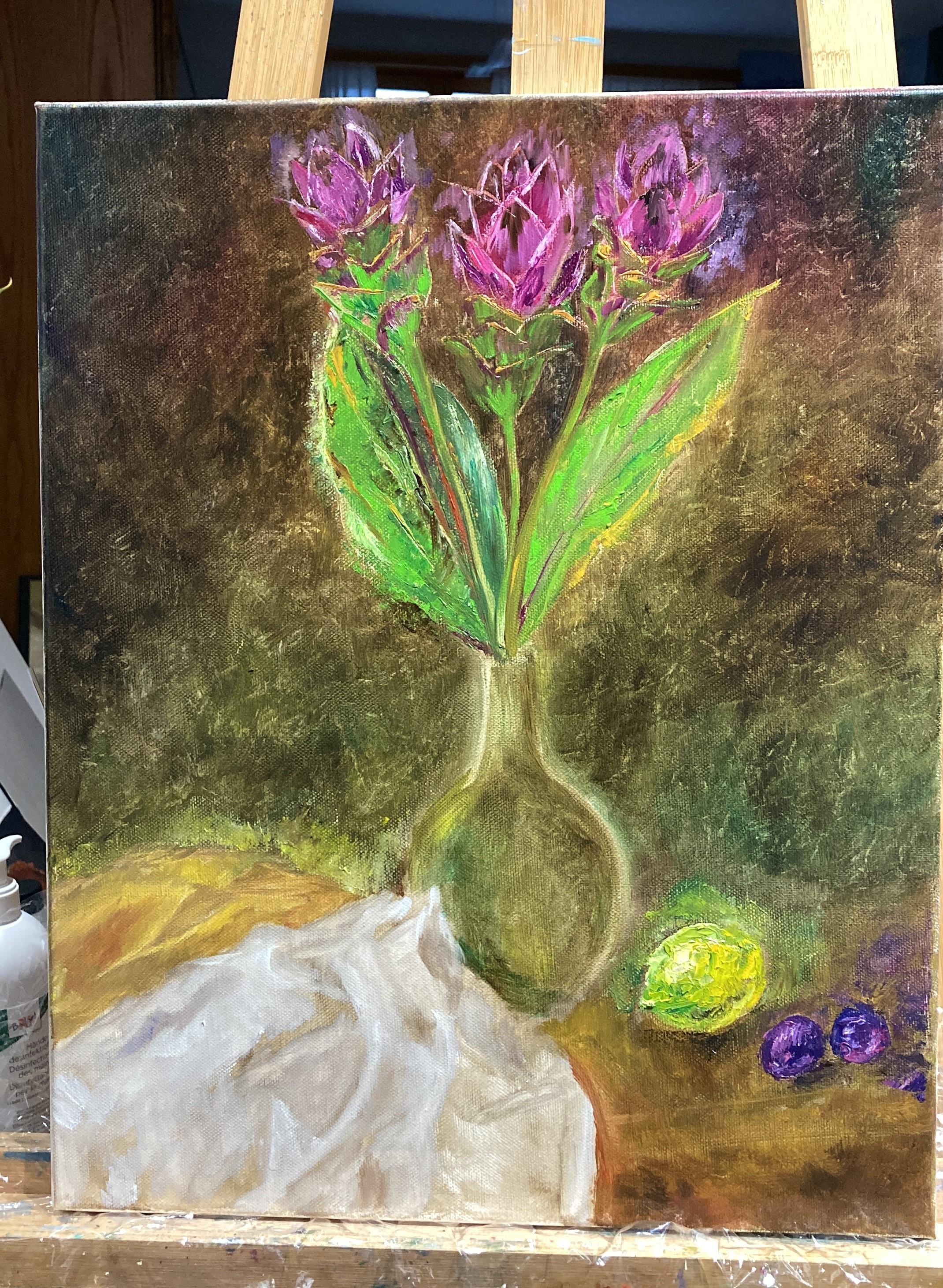 CURCUMA . Pittura originale - Painting di Lusie Schellenberg