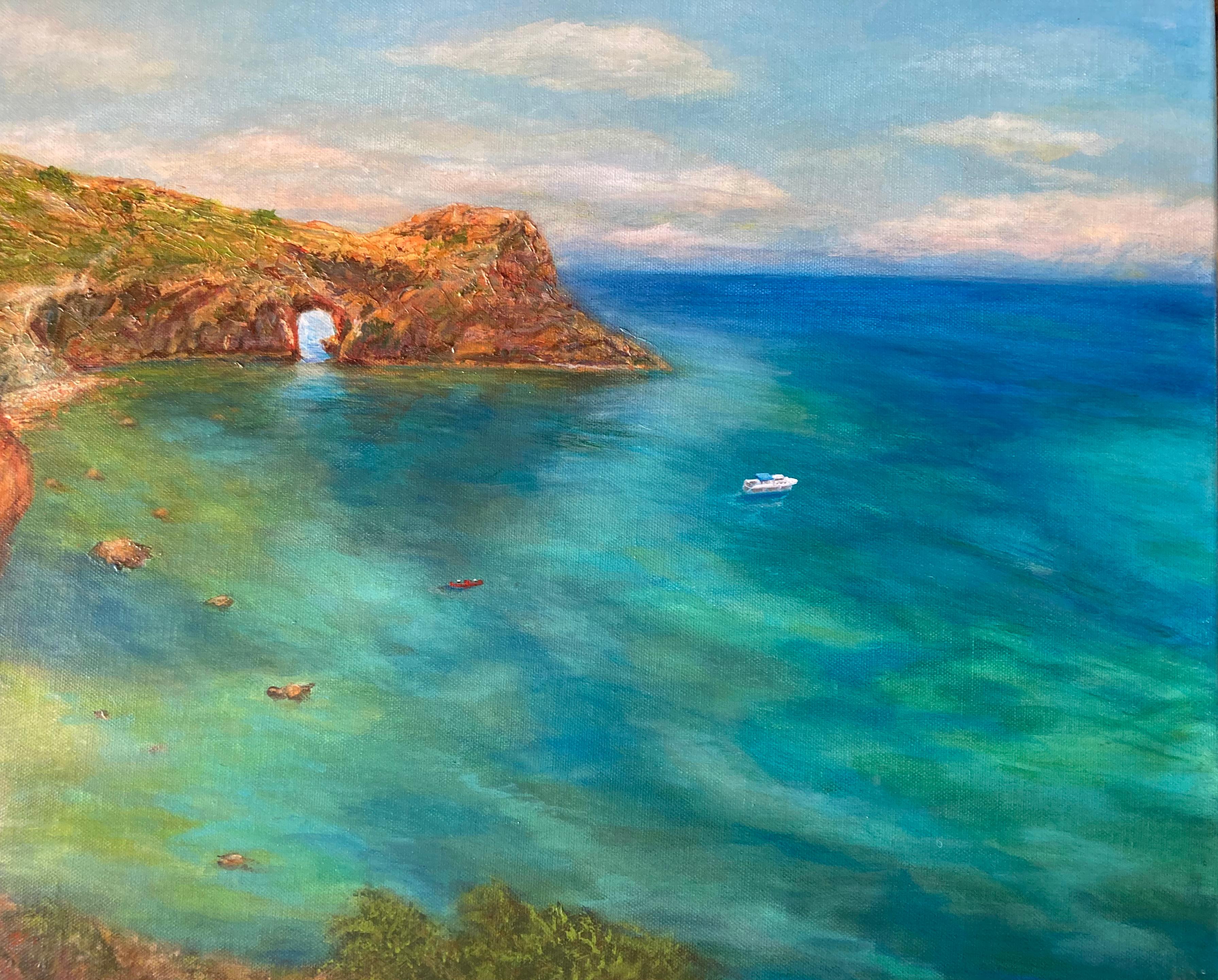 Gruta de Diana. Pintura original - Painting de Lusie Schellenberg