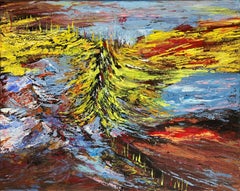 Coda di drago . Pittura originale