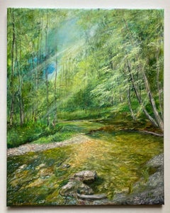 Wald in Lenzerheide. Original-Gemälde