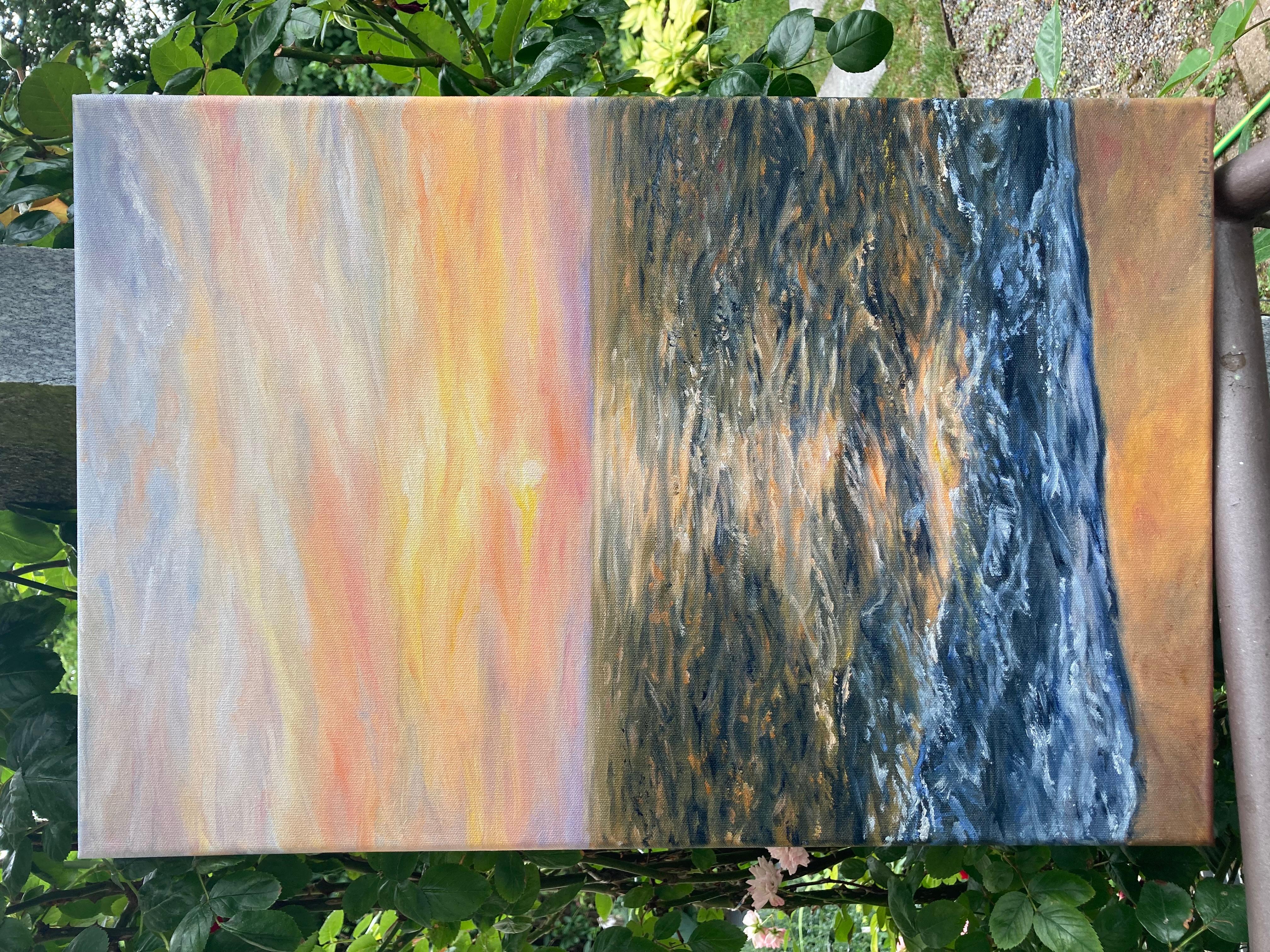 Blenden Sie die Wellen. Original-Gemälde im Angebot 4