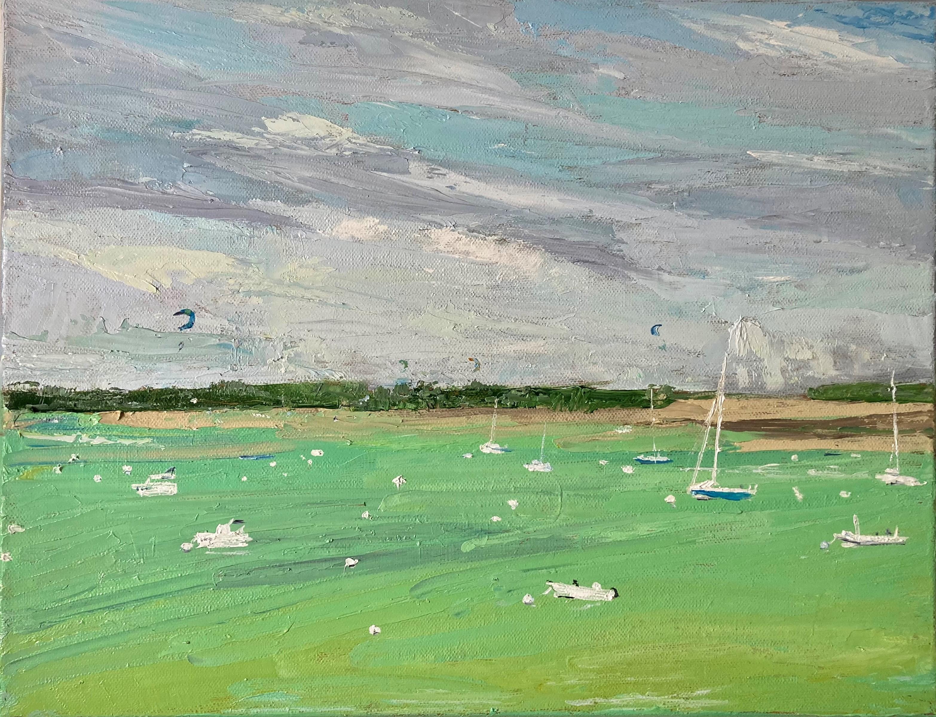 Le bassin d'Arcachon. Pittura originale in vendita 5