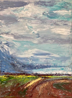 looking into the distance . Original painting