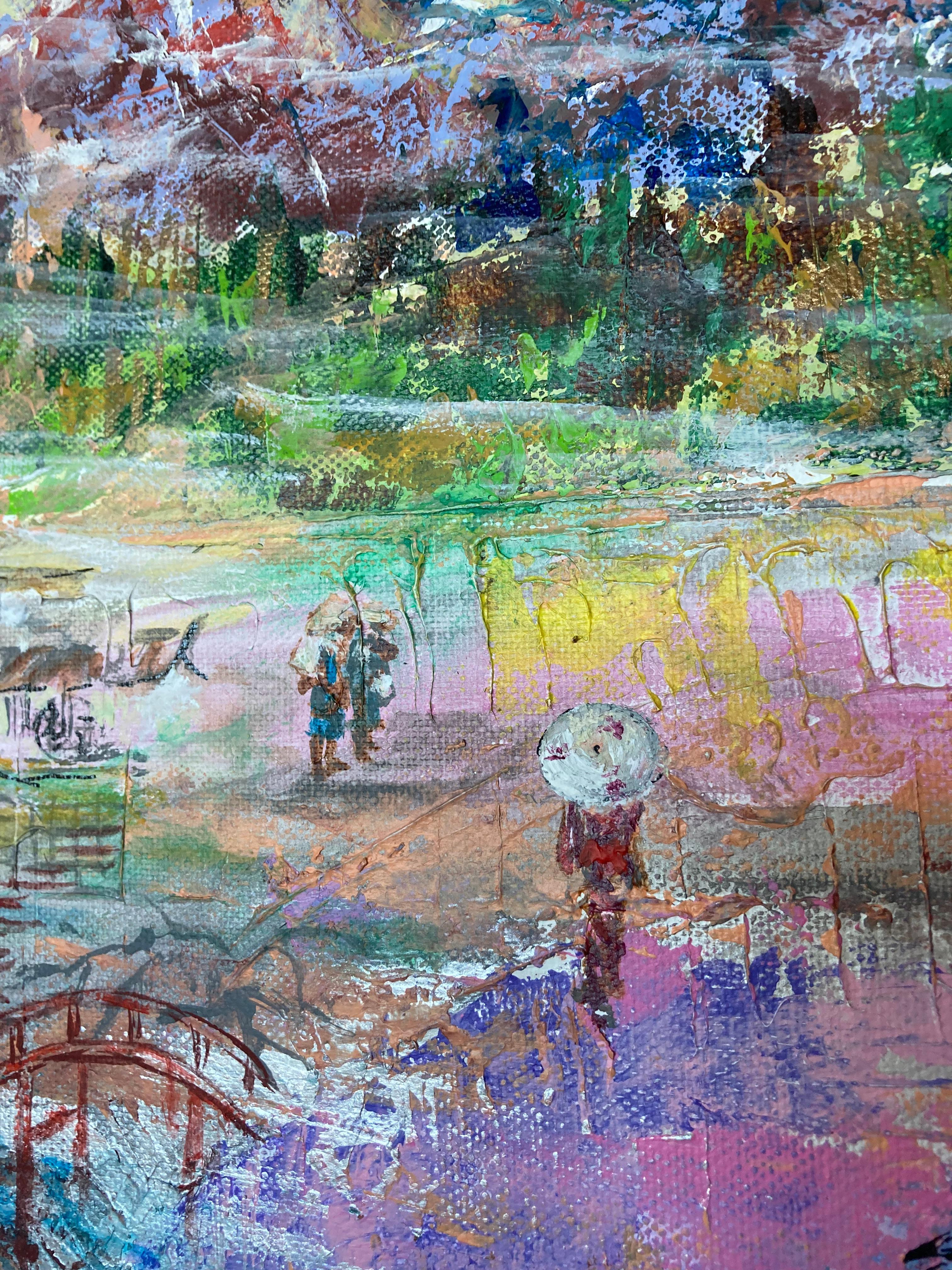 Nantai. Original-Gemälde (Impressionismus), Painting, von Lusie Schellenberg