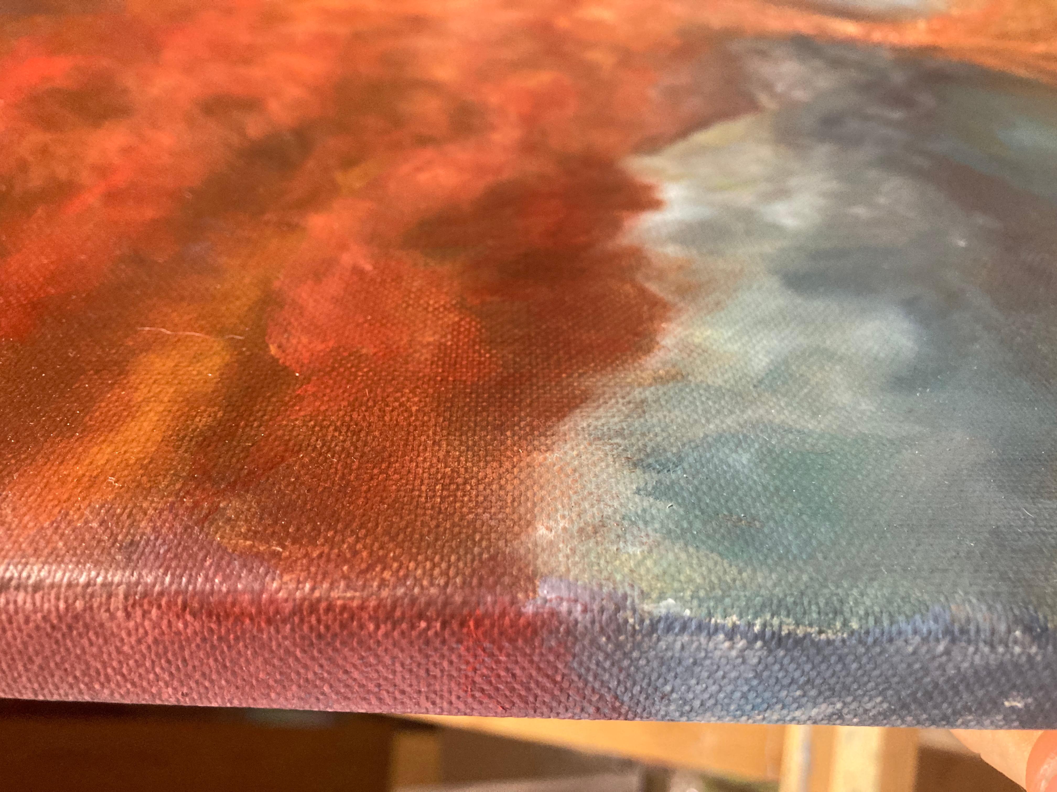 Puyehue. Pittura originale - Landscape Painting Marrone di Lusie Schellenberg