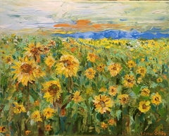 Sonneblumen. Original painting