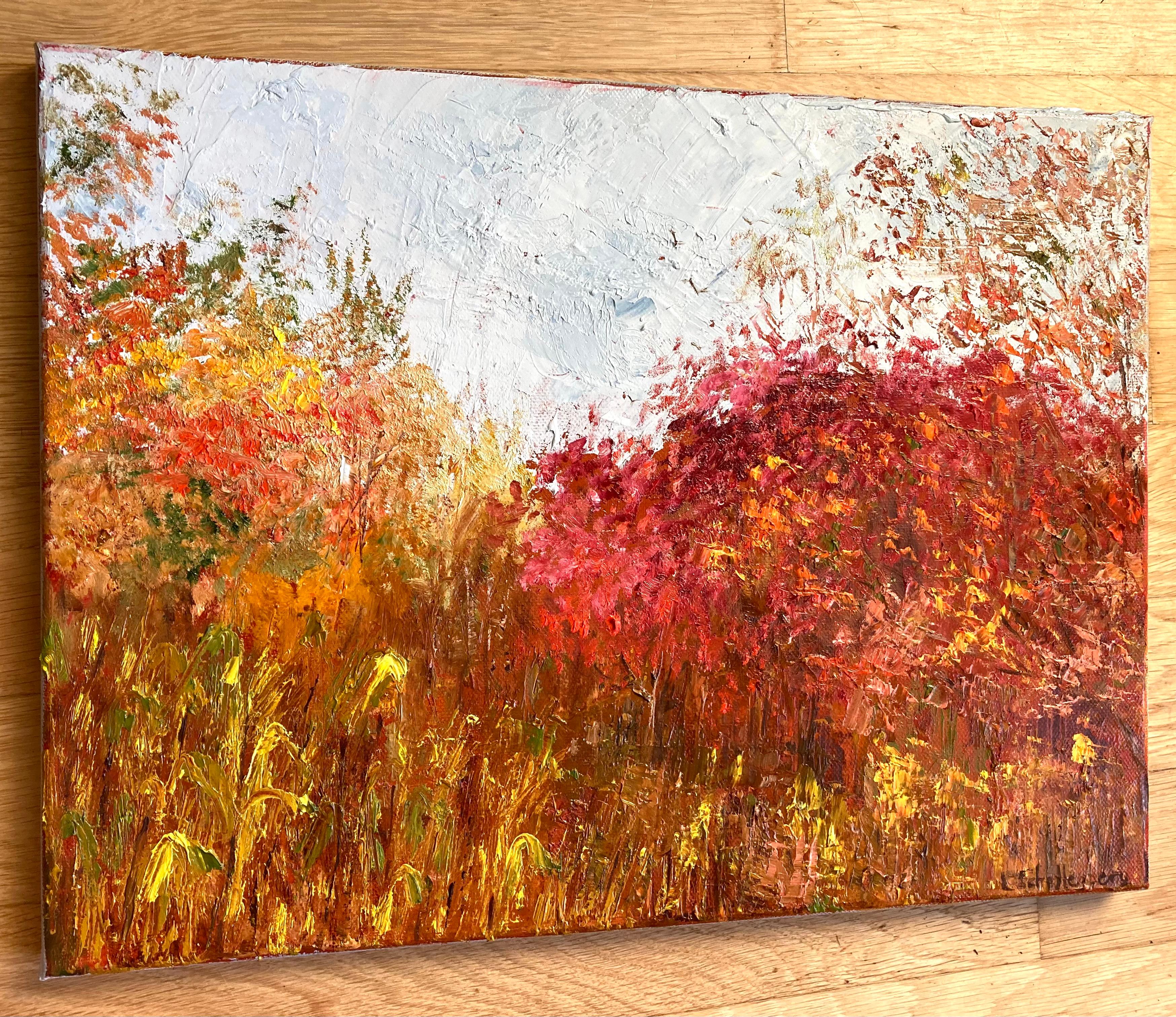 Funken. Original-Gemälde – Painting von Lusie Schellenberg