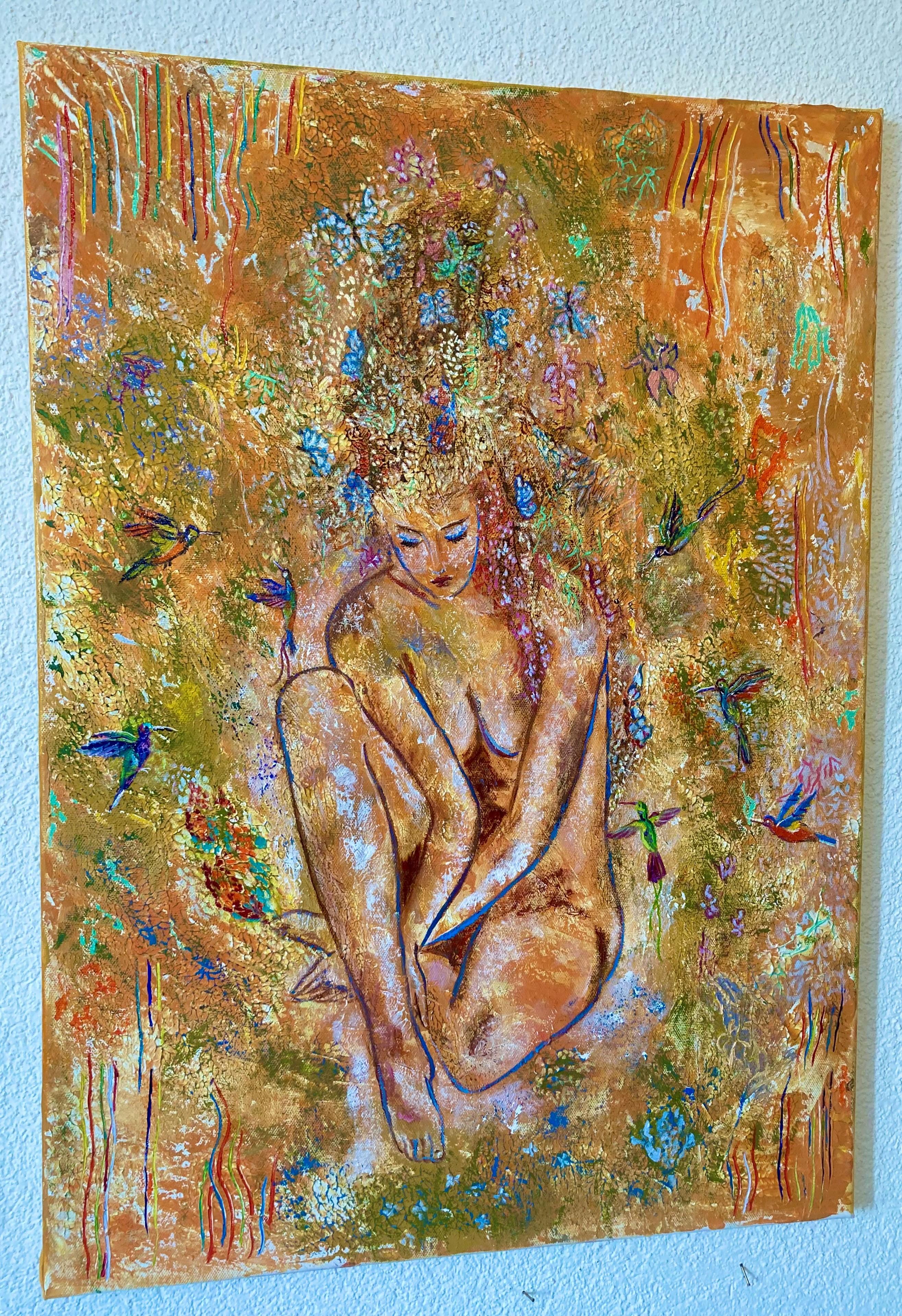 Spring. Original painting - Impressionist Painting by Lusie Schellenberg