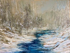 The first day of winter. Original painting