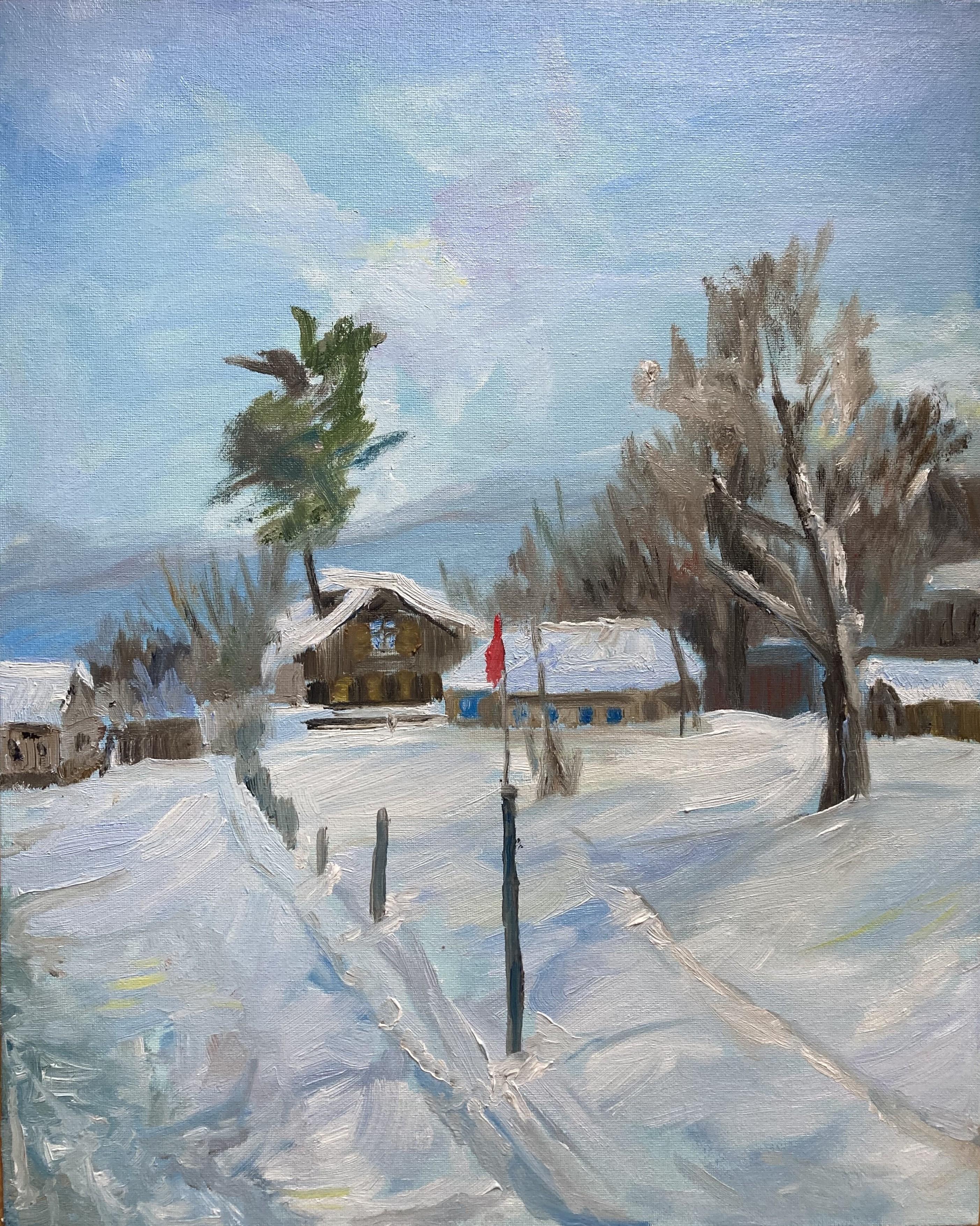 The frosty freshness . Original painting