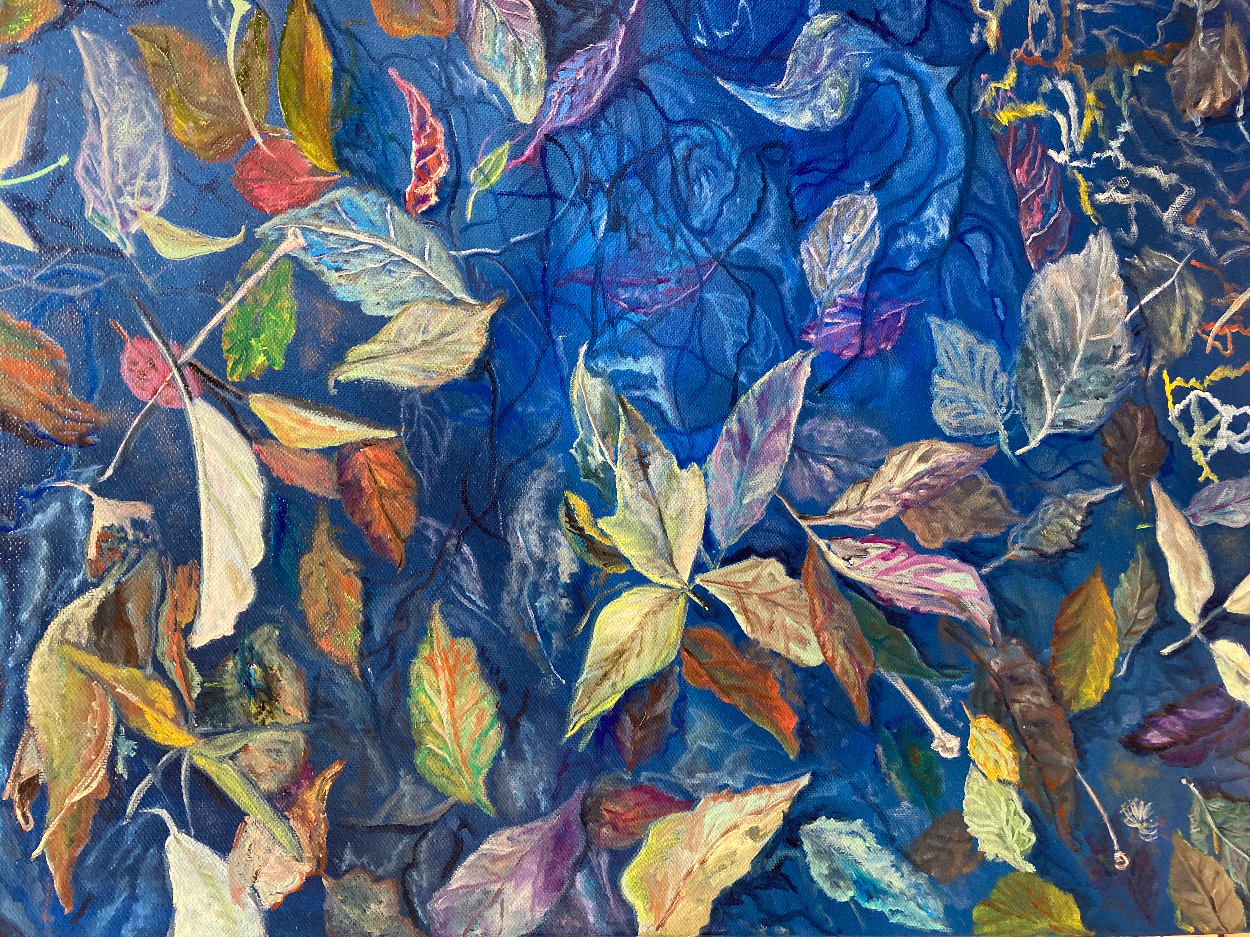 АHerbstwalzer. Original-Gemälde – Painting von Lusie Schellenberg