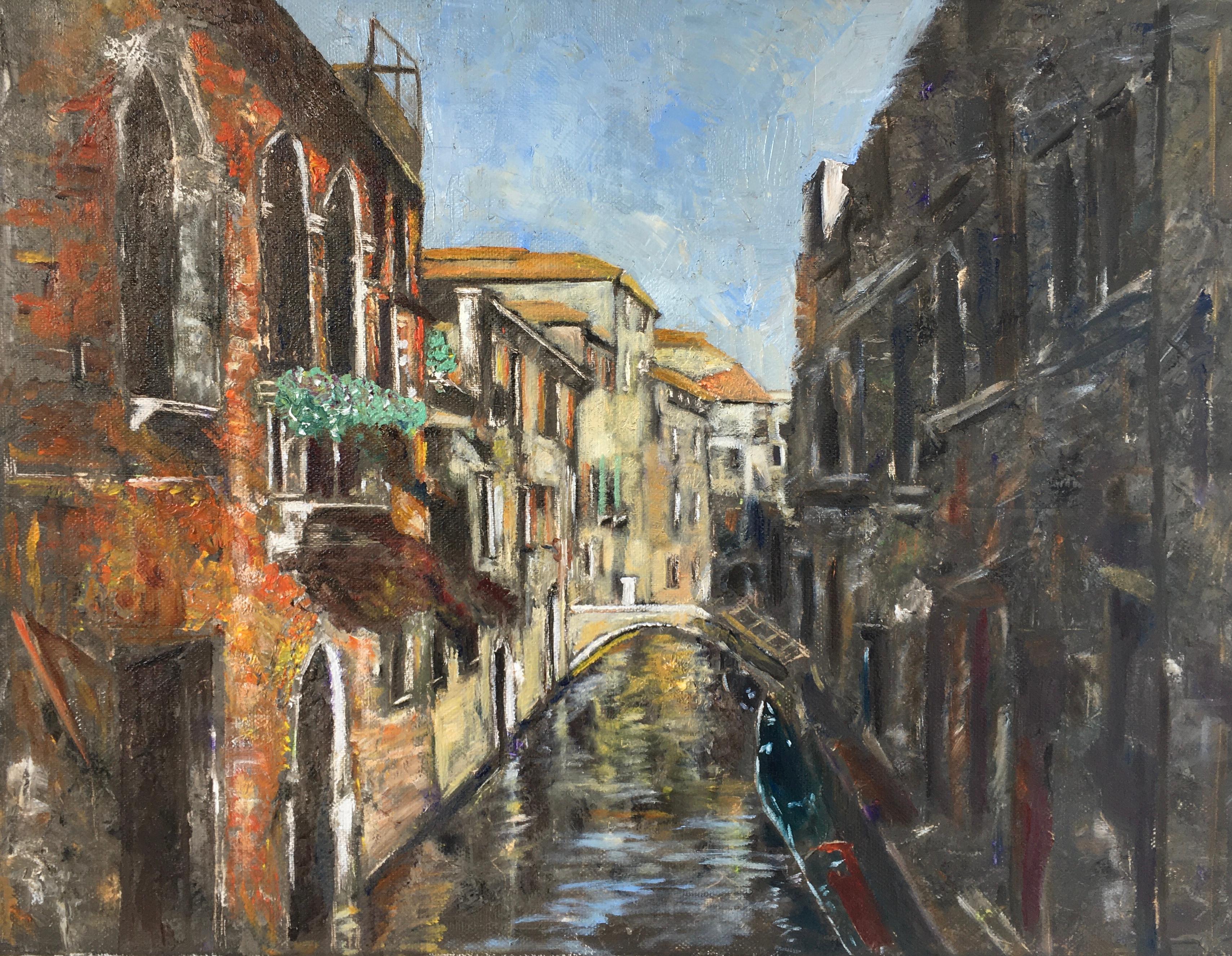 Venezia . Pittura originale - Painting Impressionismo di Lusie Schellenberg