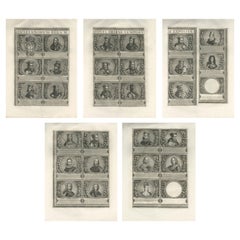 Lusitanorum Regum Icones – Complete Kings of Portugal Table, Rome c.1700