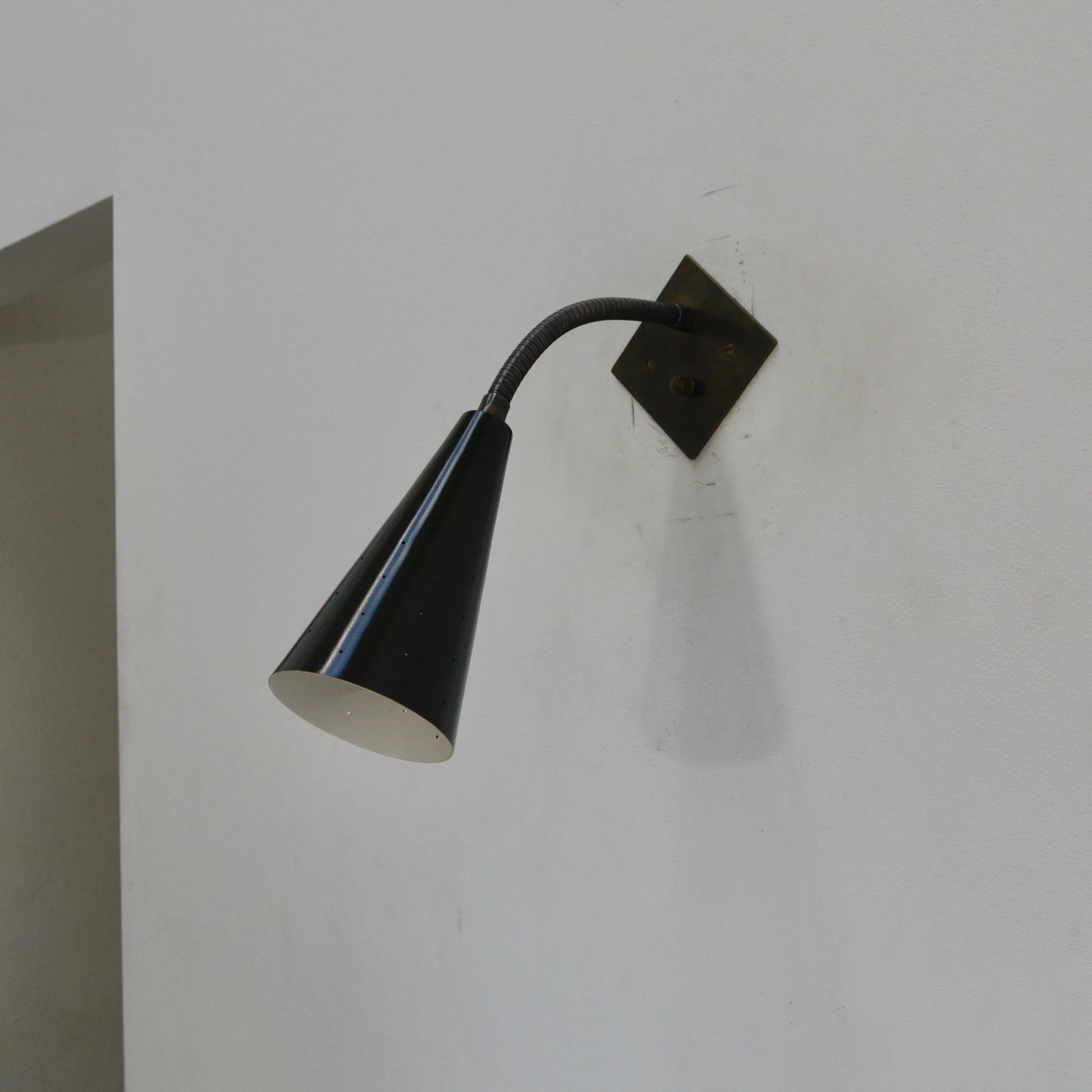 Contemporary LUsneck Sconce BBRZ For Sale