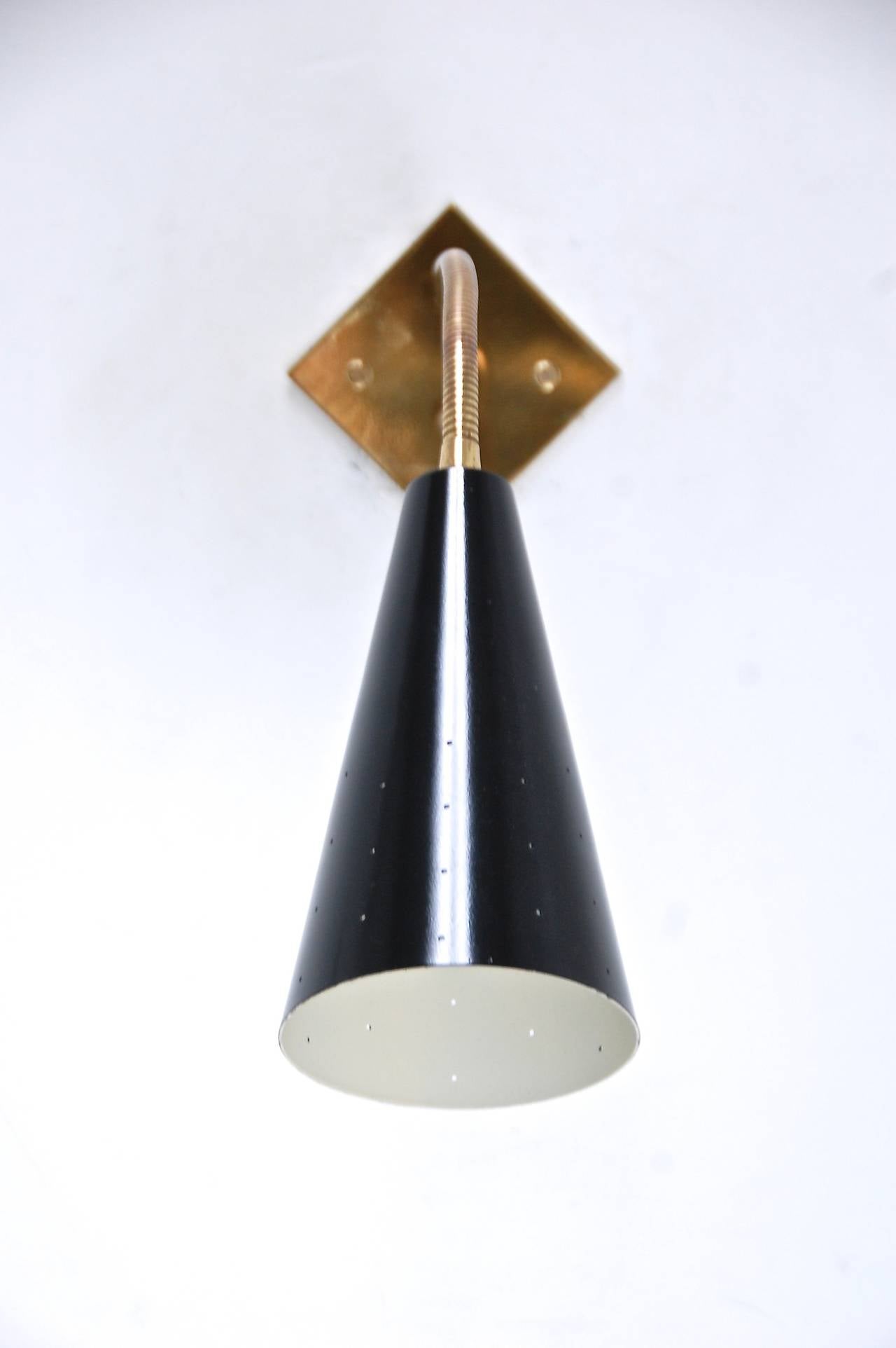 Mid-Century Modern LUsneck Sconce For Sale