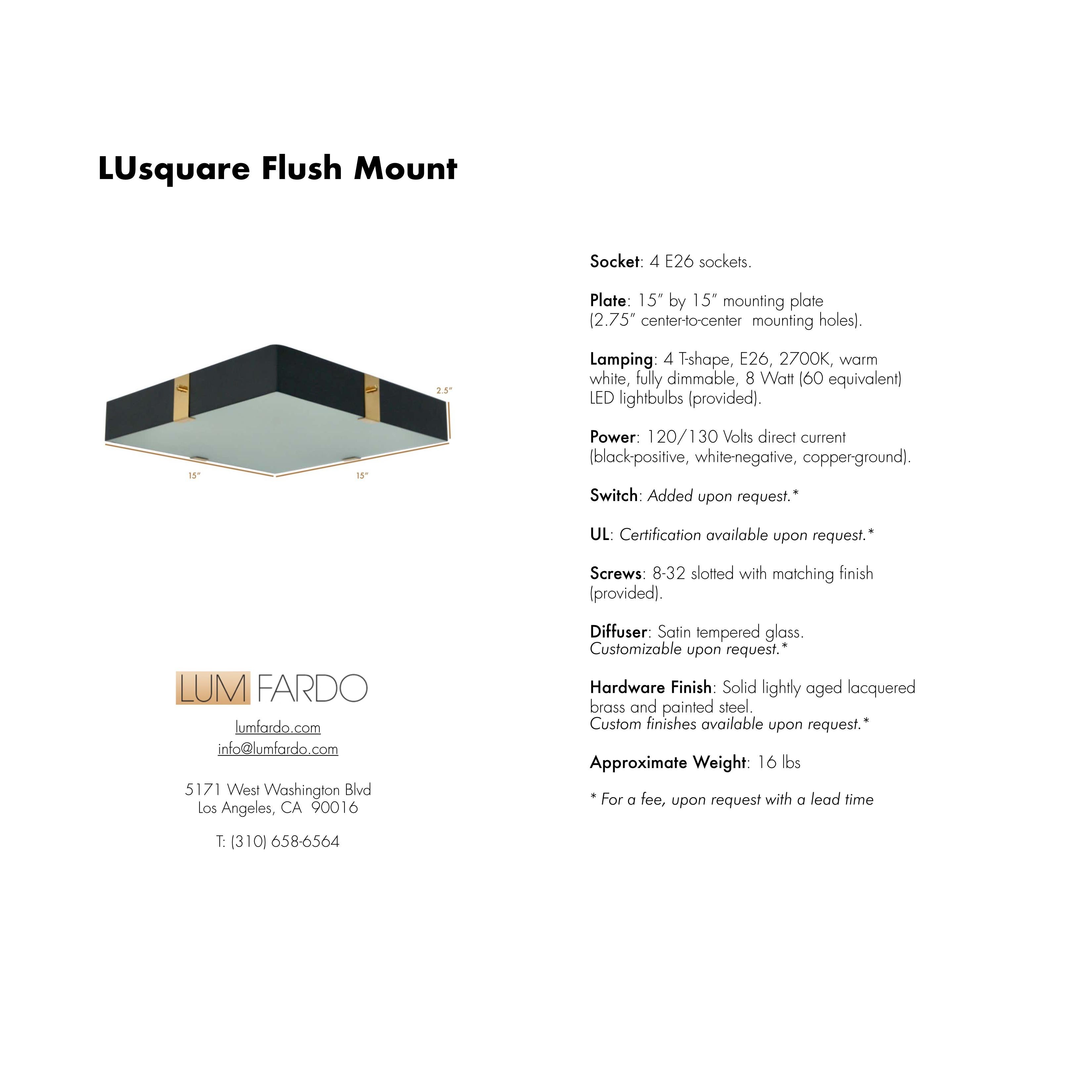 LUsquare Flush Mount For Sale 2