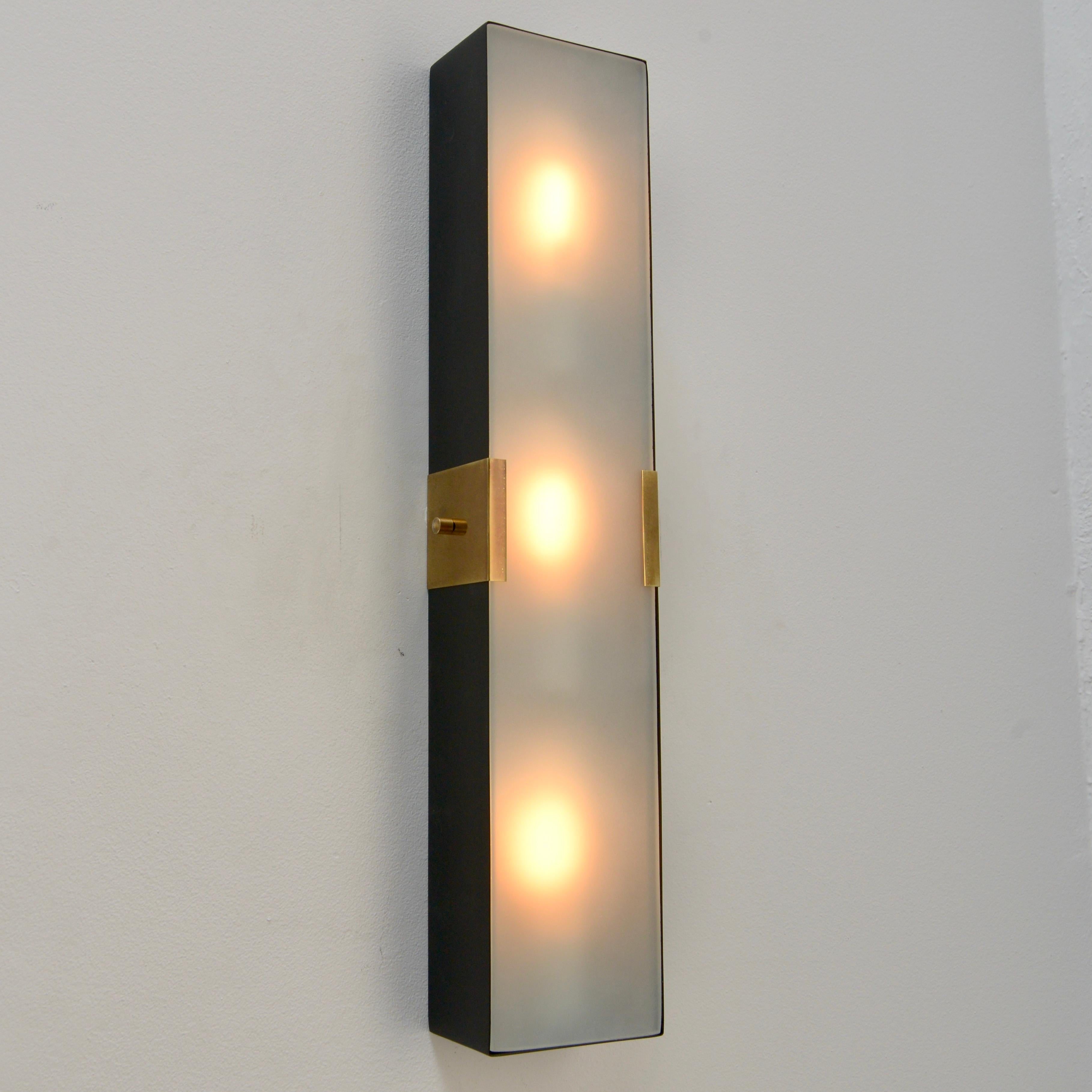 LUsquare RT Sconce (blk, wt) in vendita 9