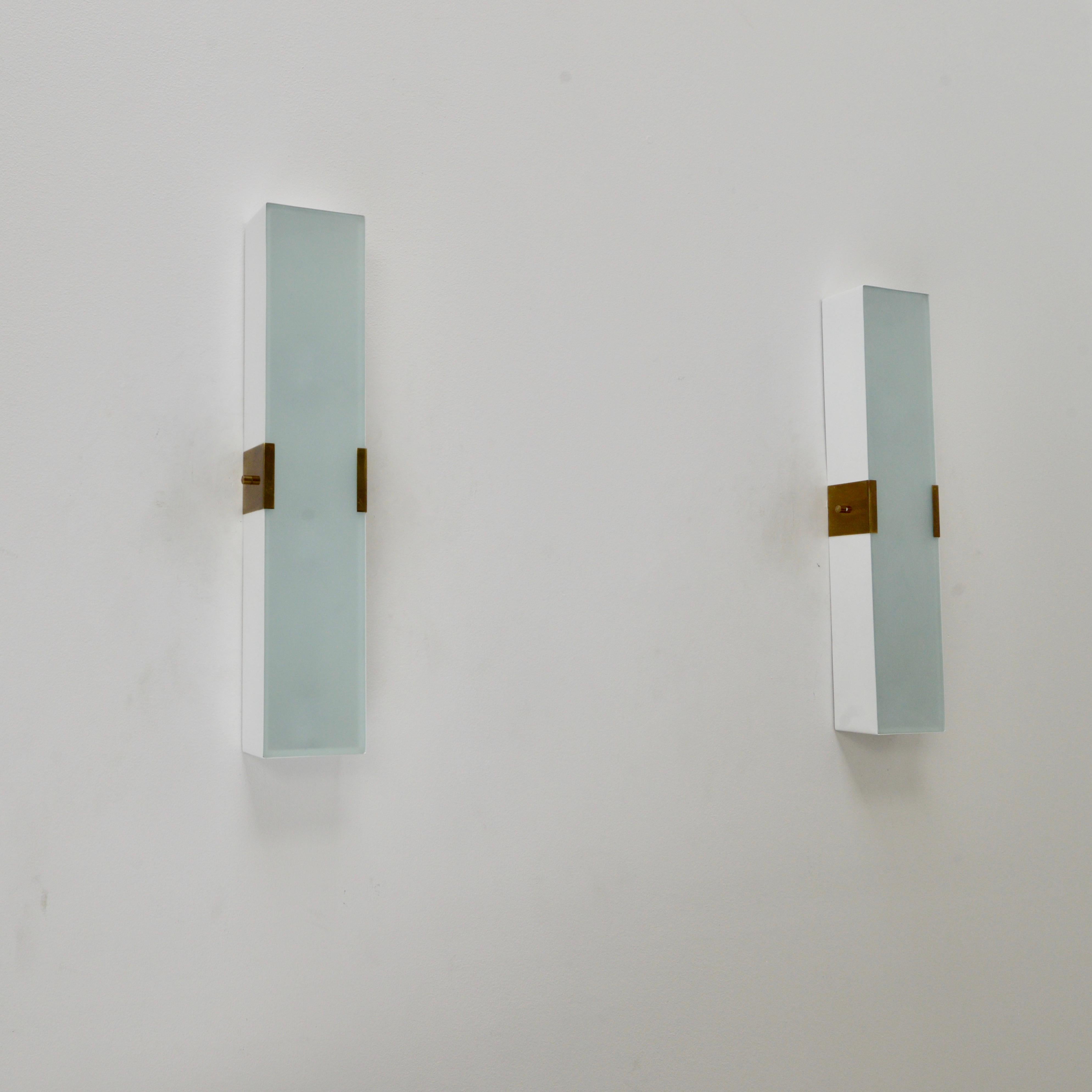 Americano LUsquare RT Sconce (blk, wt) in vendita