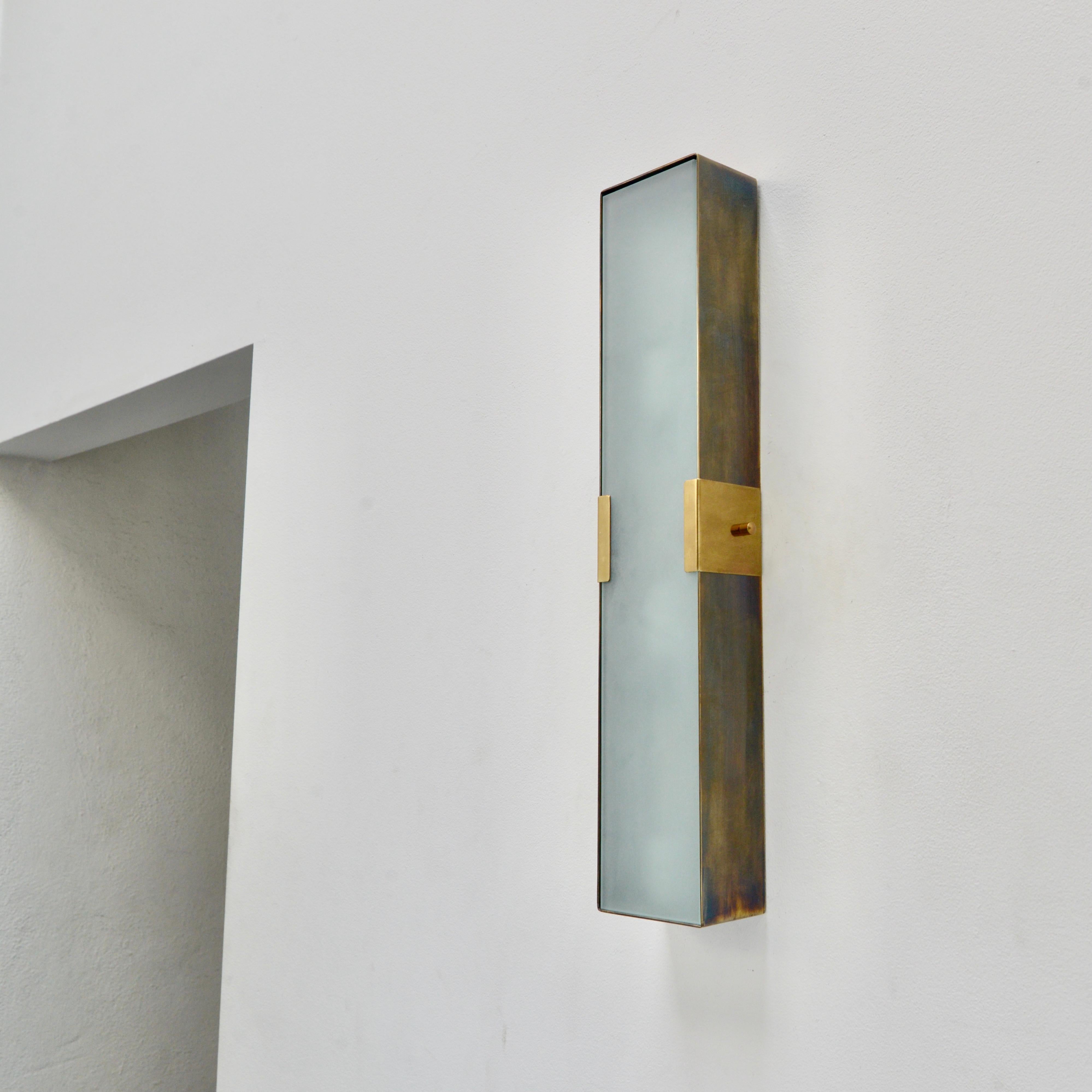 LUsquare RT Sconce (pb, as) In New Condition For Sale In Los Angeles, CA