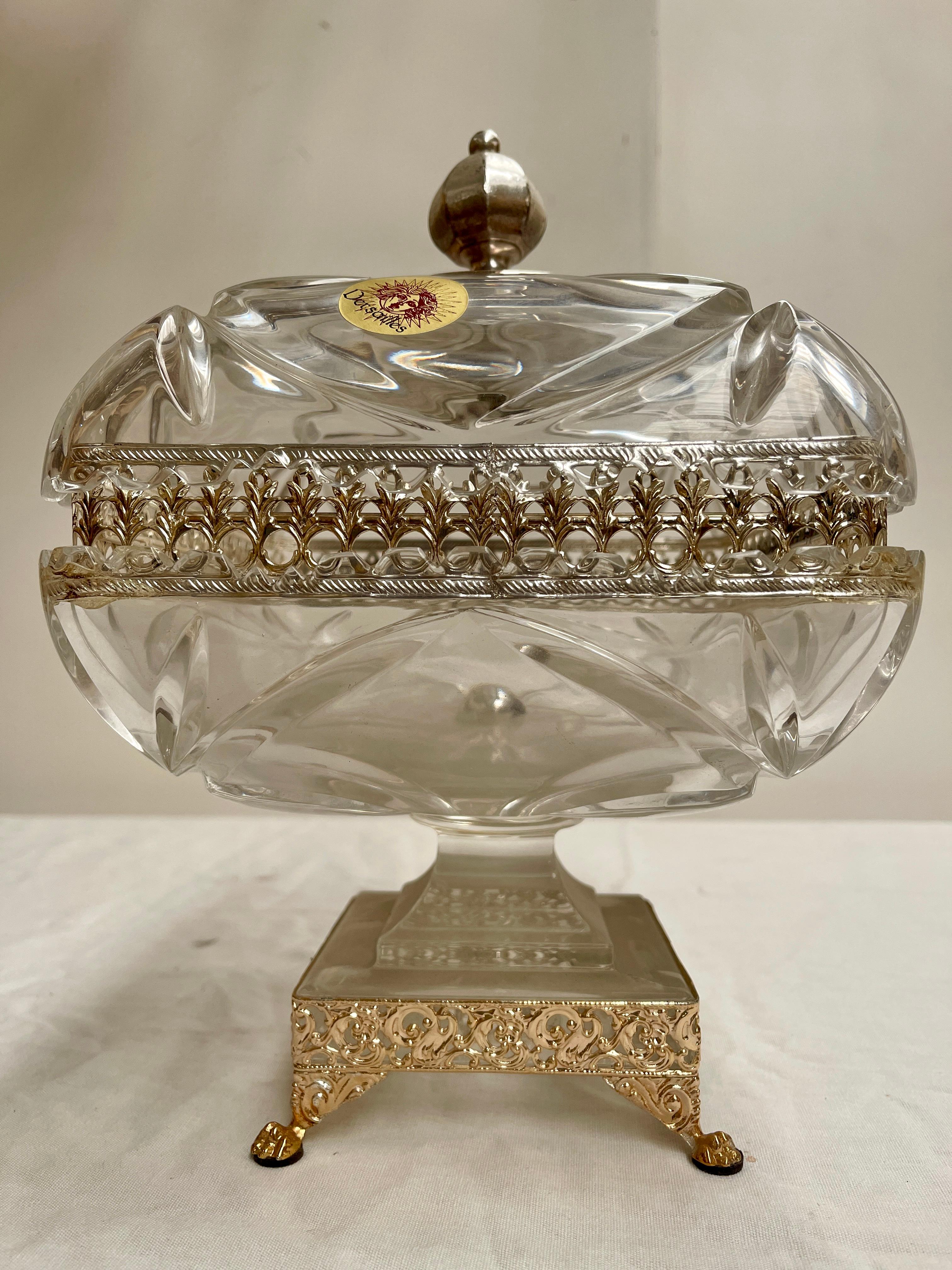 Lujoso cuenco de cristal italiano del siglo XX 