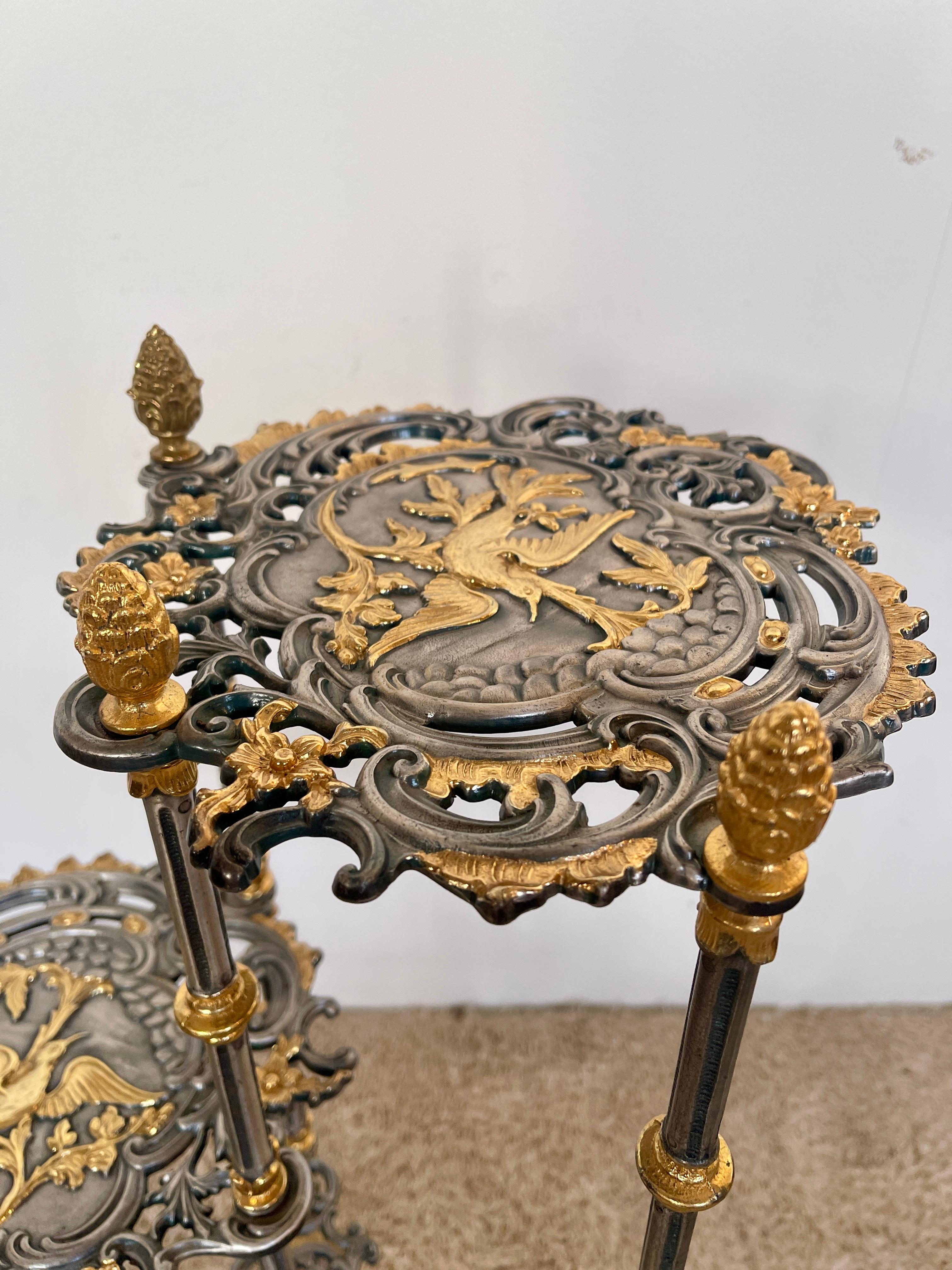 Lussuoso portaoggetti in argento e oro zecchino anni '90 in vendita 3
