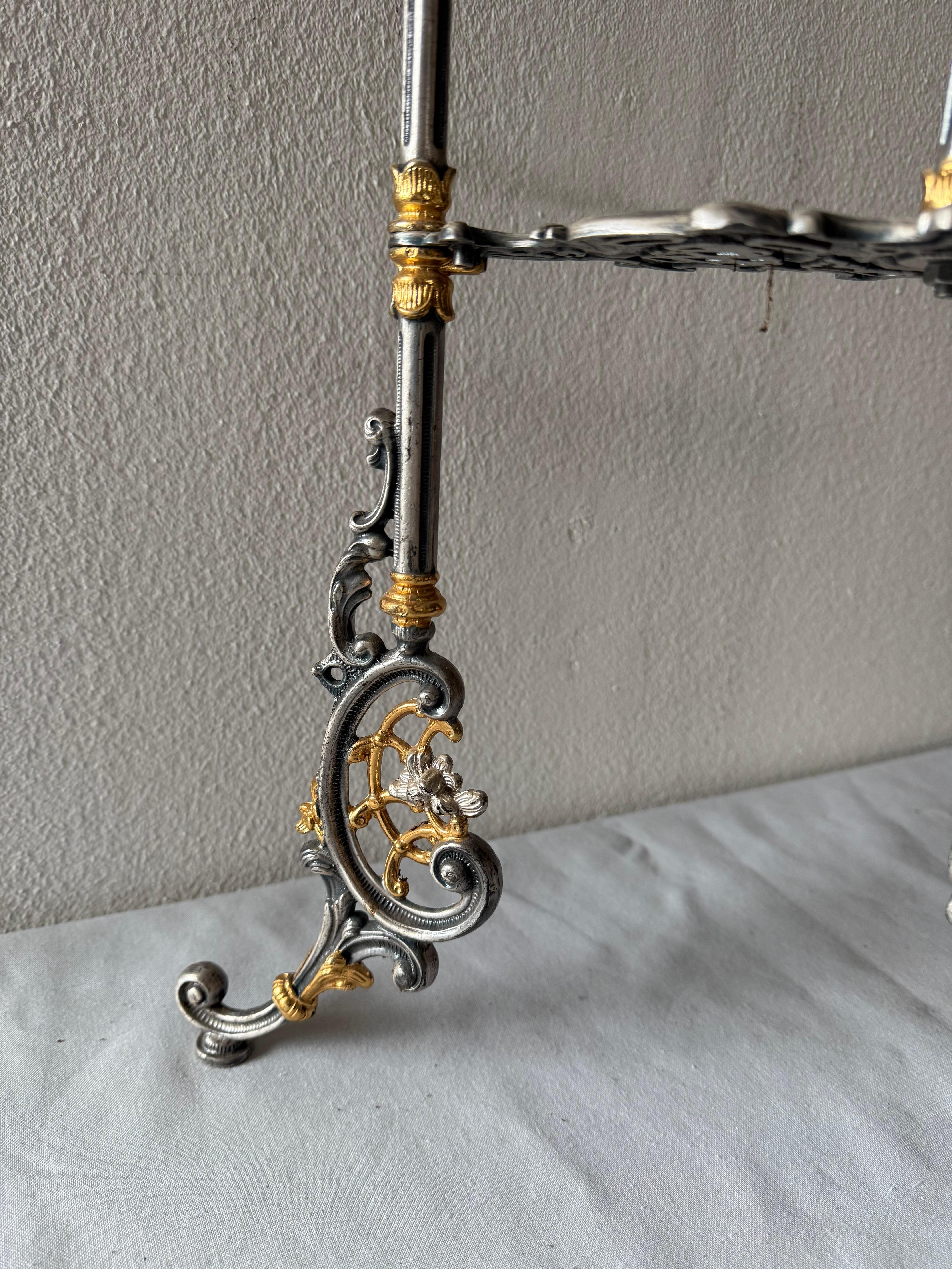 Lussuoso portaoggetti in argento e oro zecchino anni '90 in vendita 5