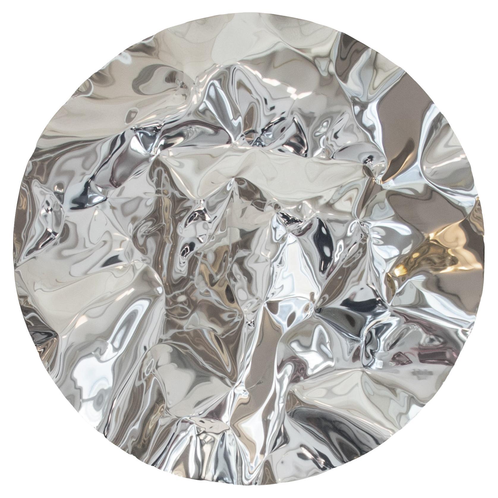 Luster-Medaillon, handgeformtes Aluminium