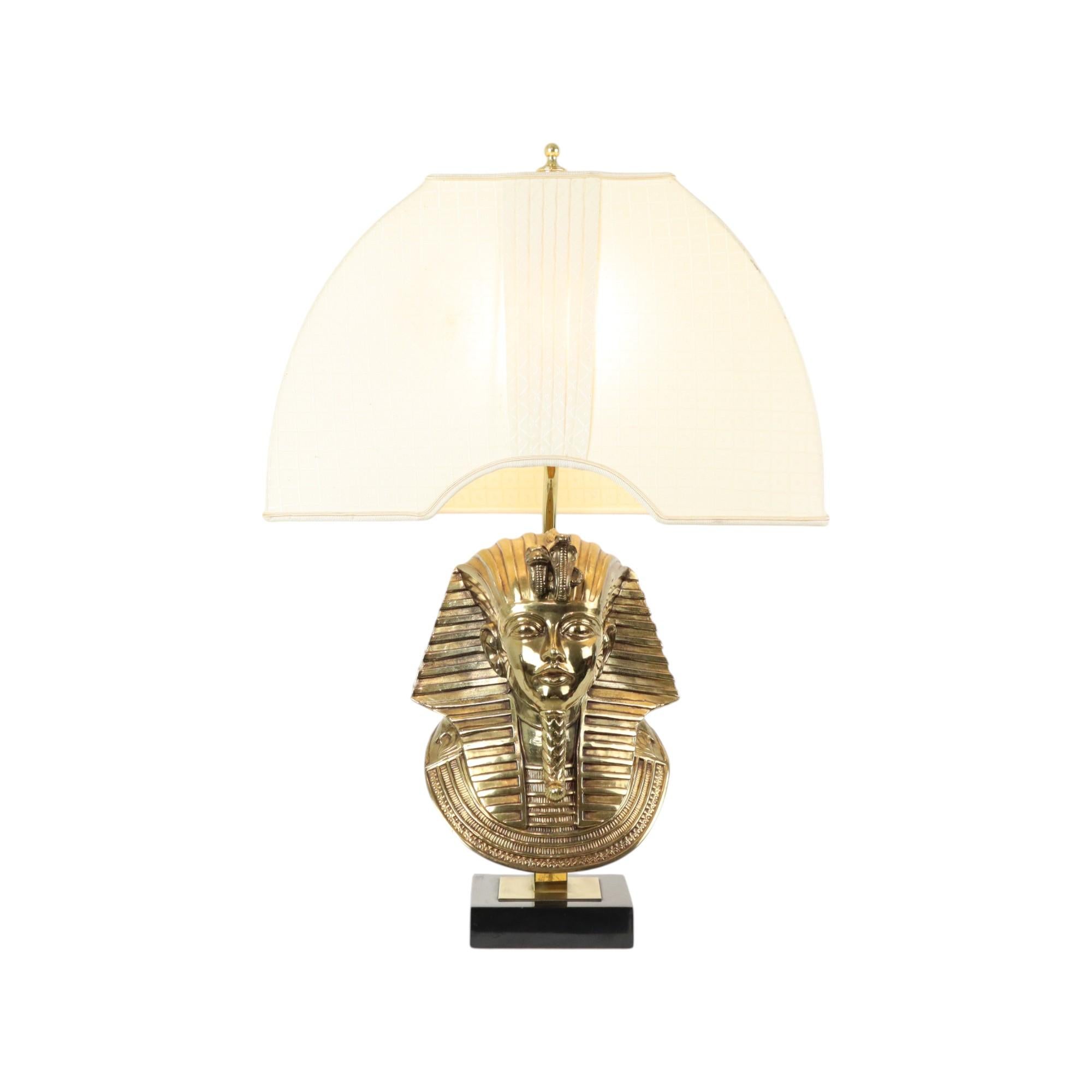 Hollywood Regency Lusterie Deknudt Farao Lamp Maison Jansen Design 71cm