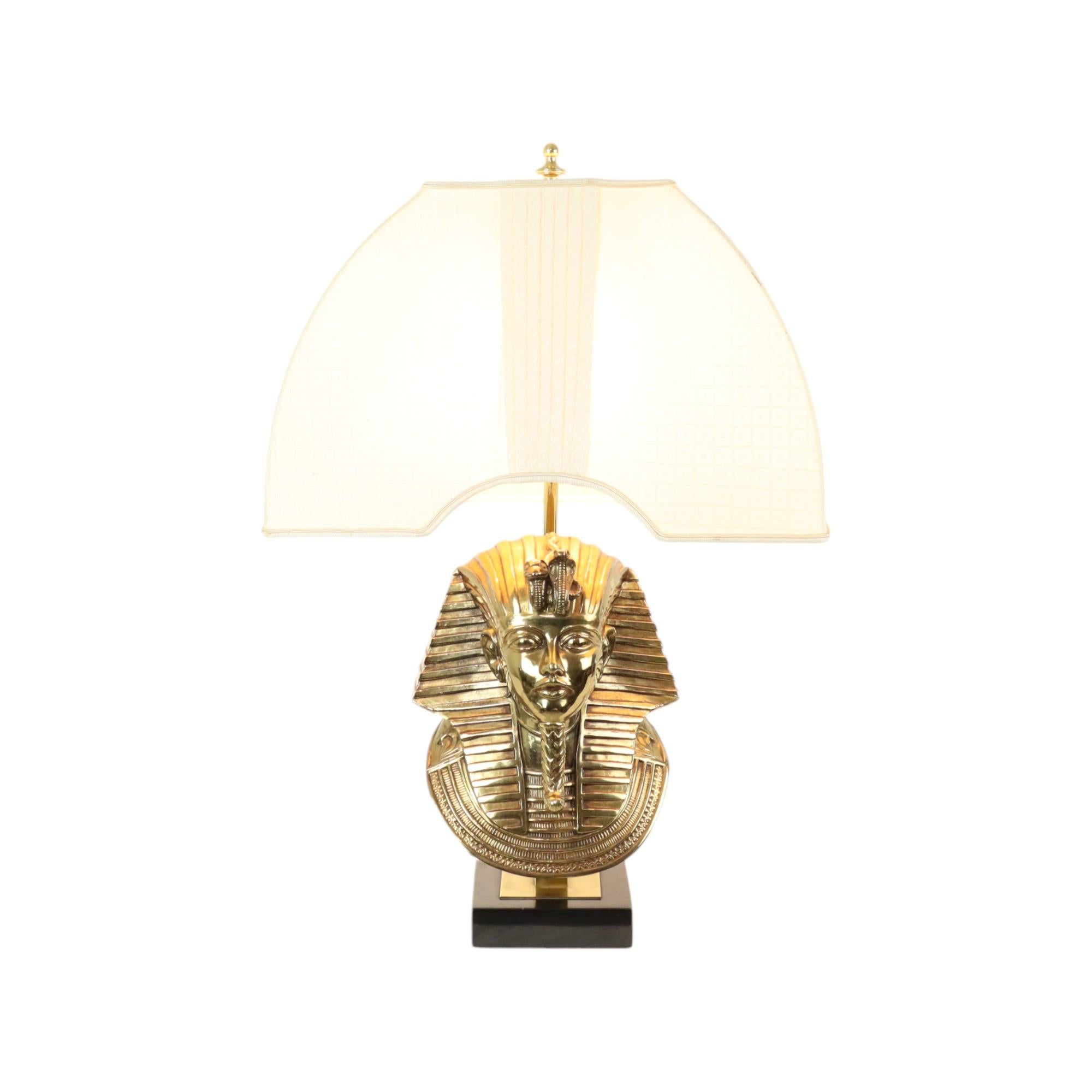 Belgian Lusterie Deknudt Farao Lamp Maison Jansen Design 71cm