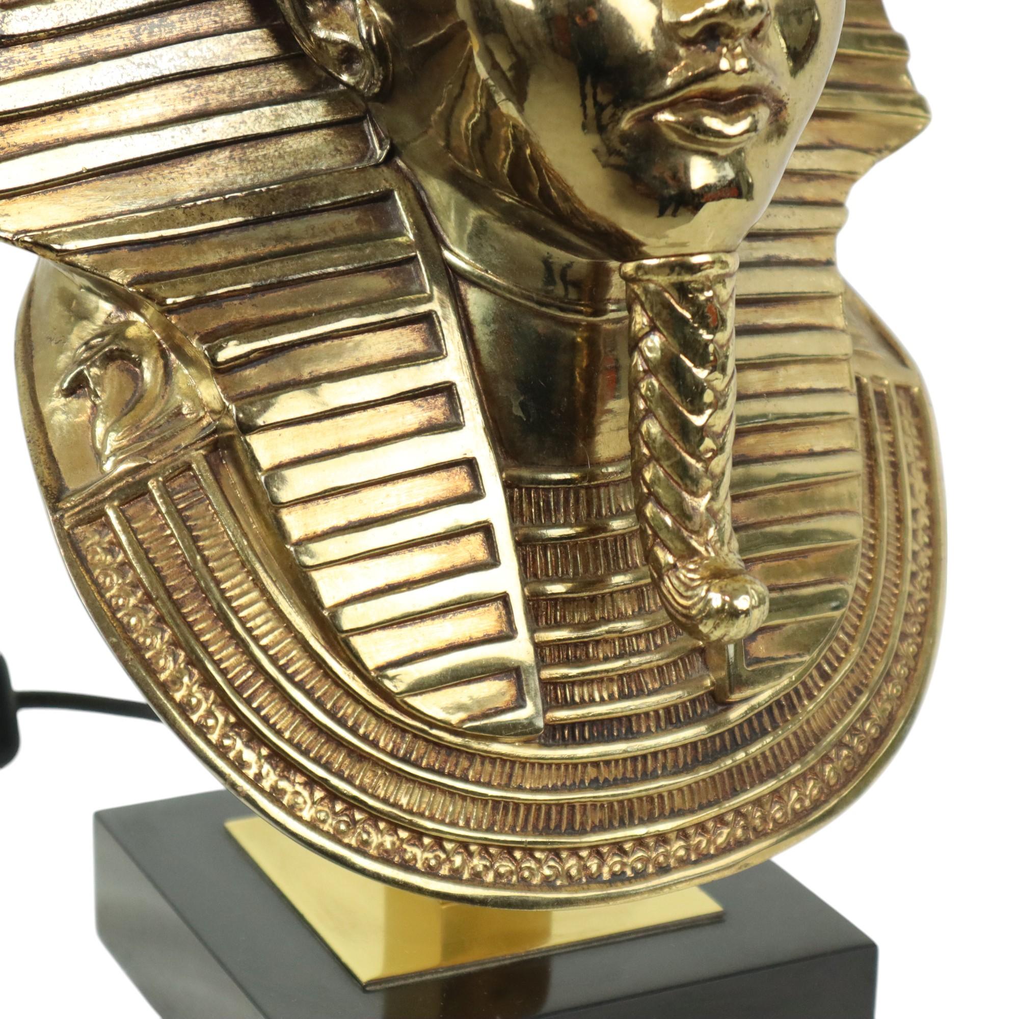 Brass Lusterie Deknudt Farao Lamp Maison Jansen Design 71cm
