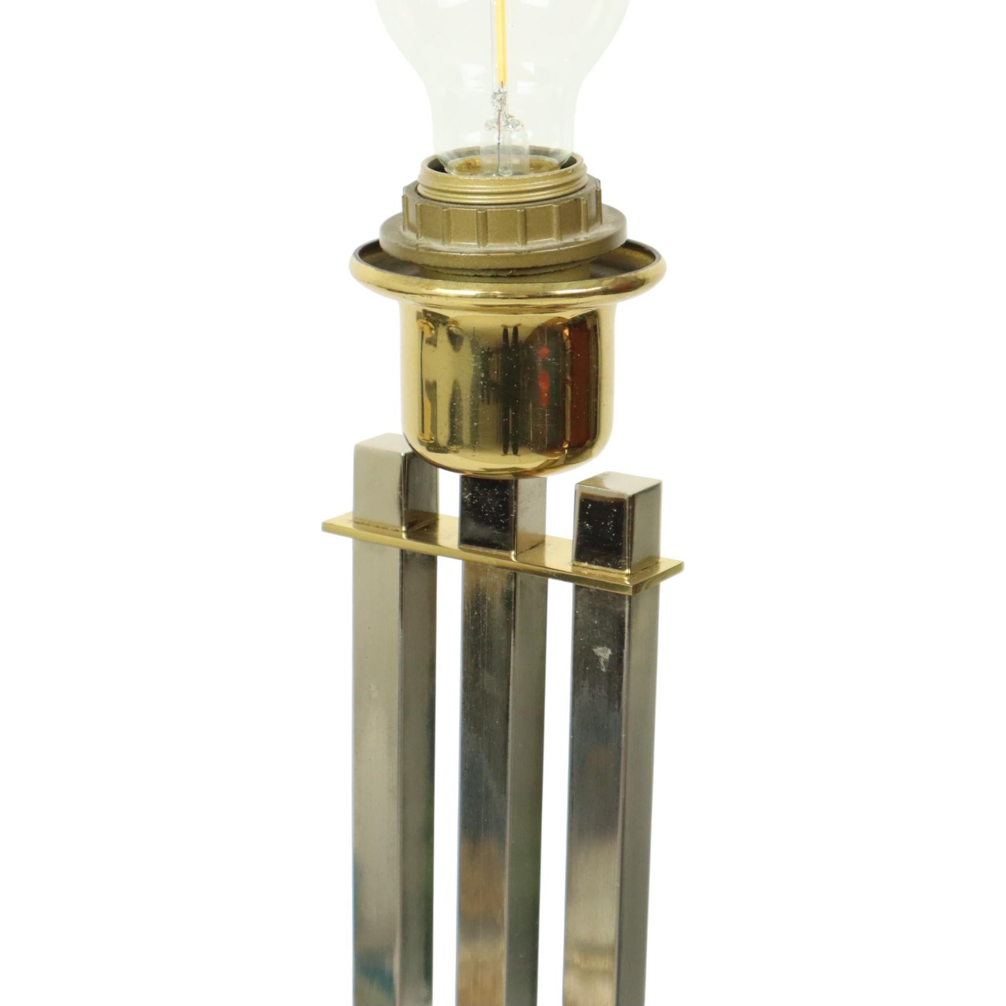 Belge Lusterie Deknudt Lampe à poser design vintage Willy Rizzo en vente