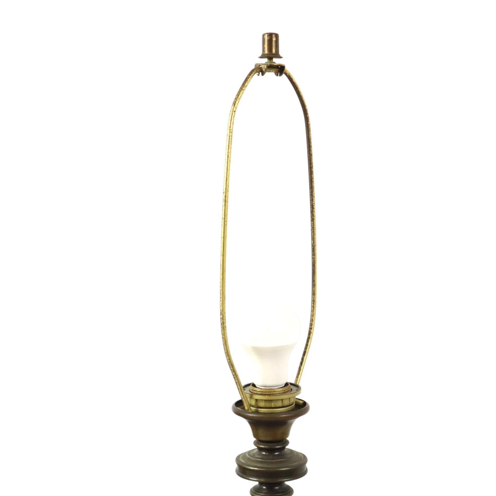 Lusterie Deknudt Vintage Pferdkopf-Tischlampe XL Messing im Angebot 6