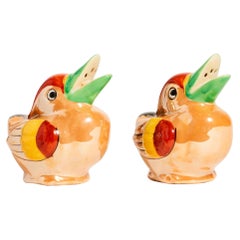 Vintage Lusterware Bird Salt and Pepper Shakers